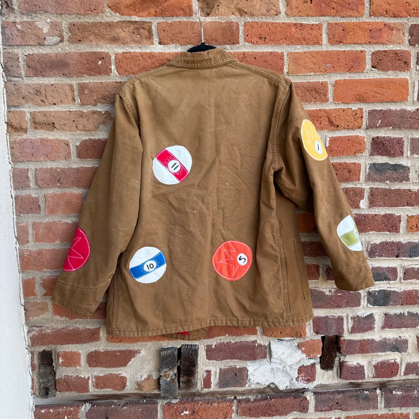 All over pool ball chore coat(small)