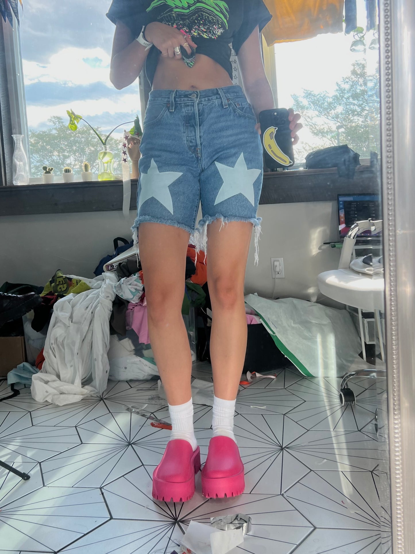 Levi Strauss Star midi shorts(4)
