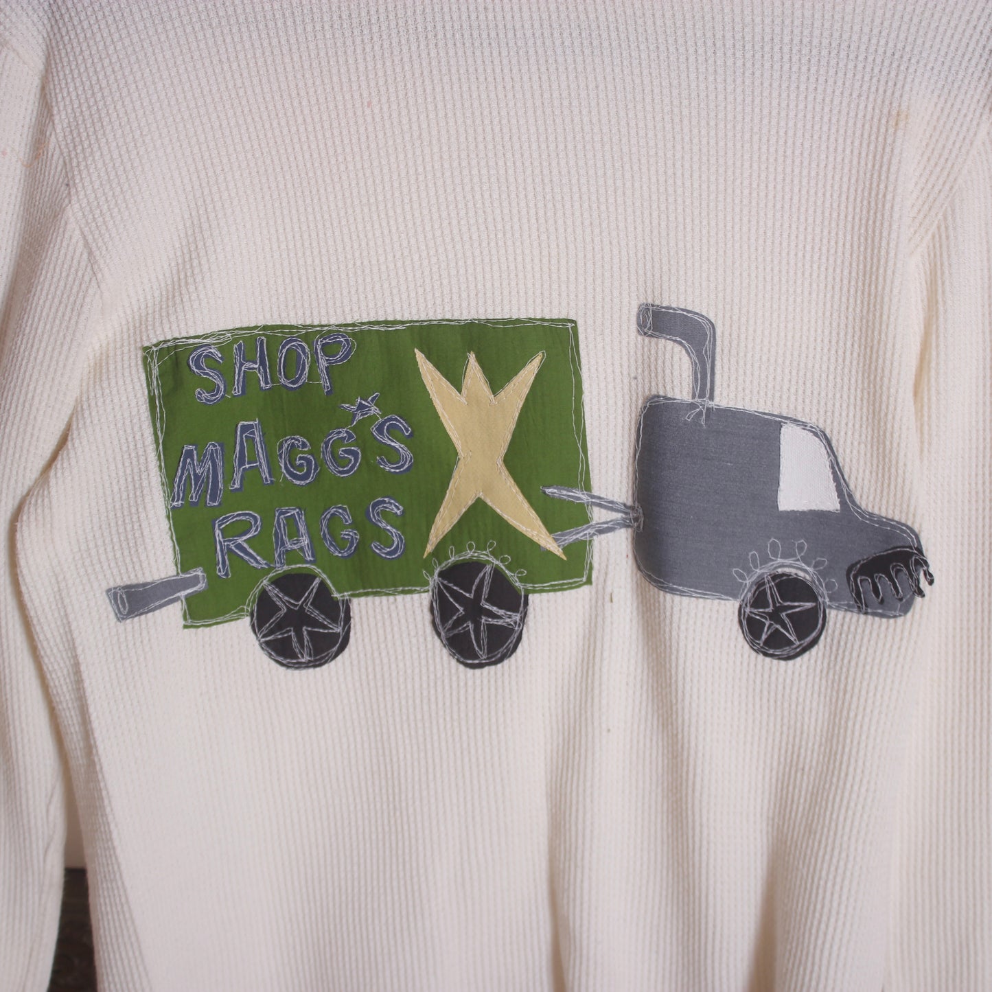 16 wheeler waffle tee(large) - Magg's Rags