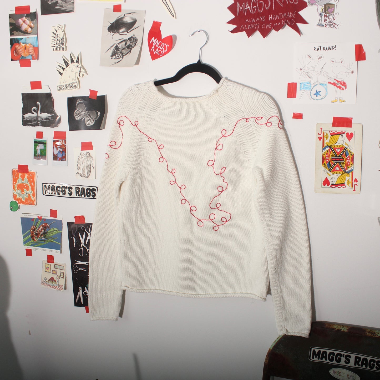 Wrap around telephone sweater(medium)
