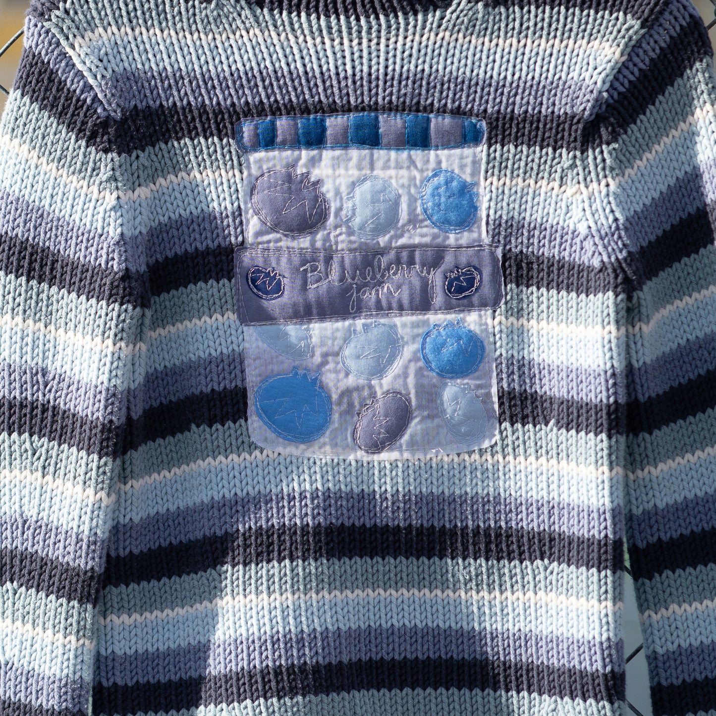Blueberry jam knit sweater(small)