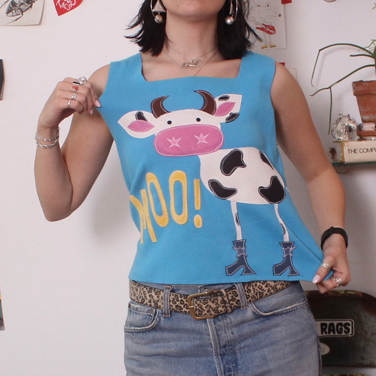 MOOOO cow tank(medium)