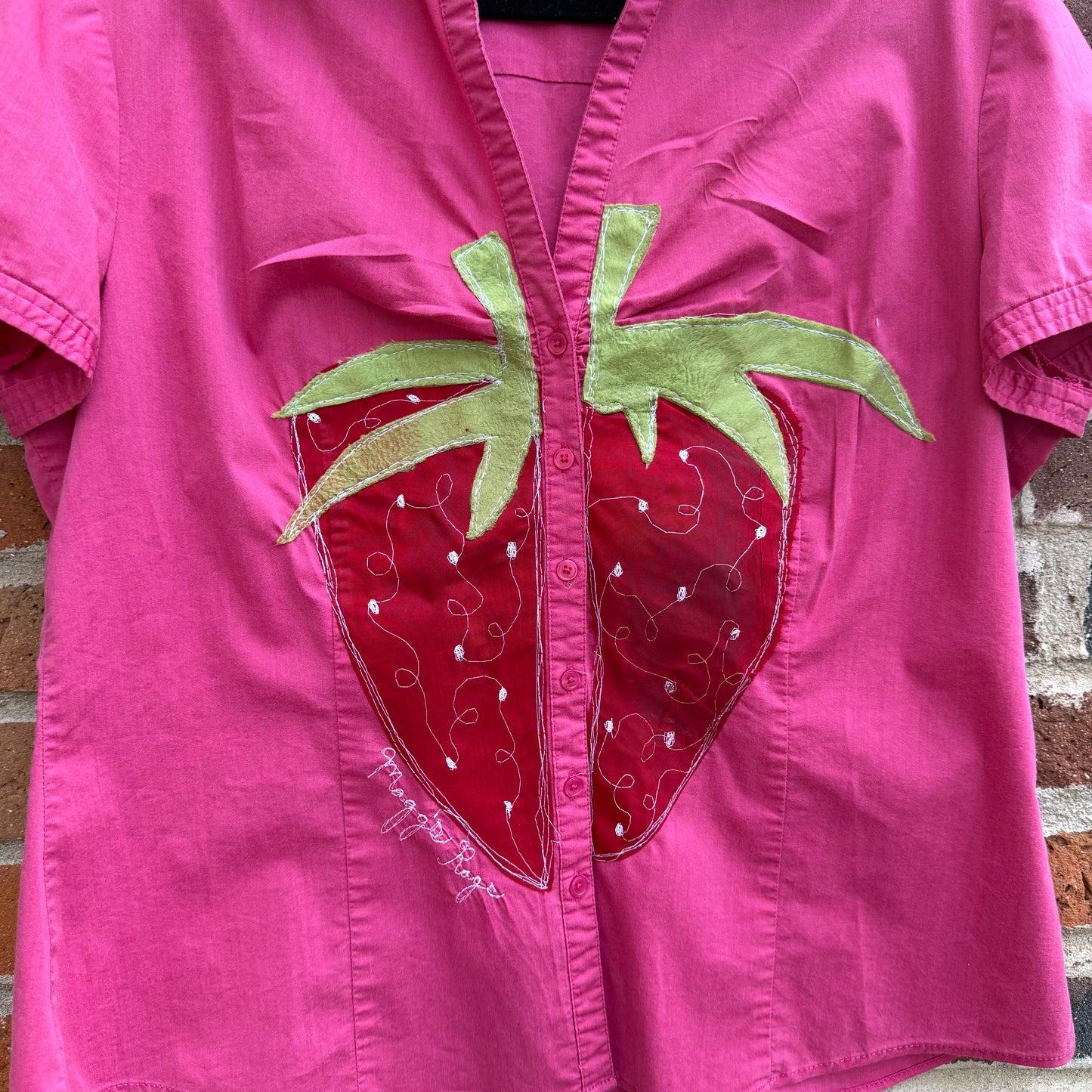 Berry button up(XL)