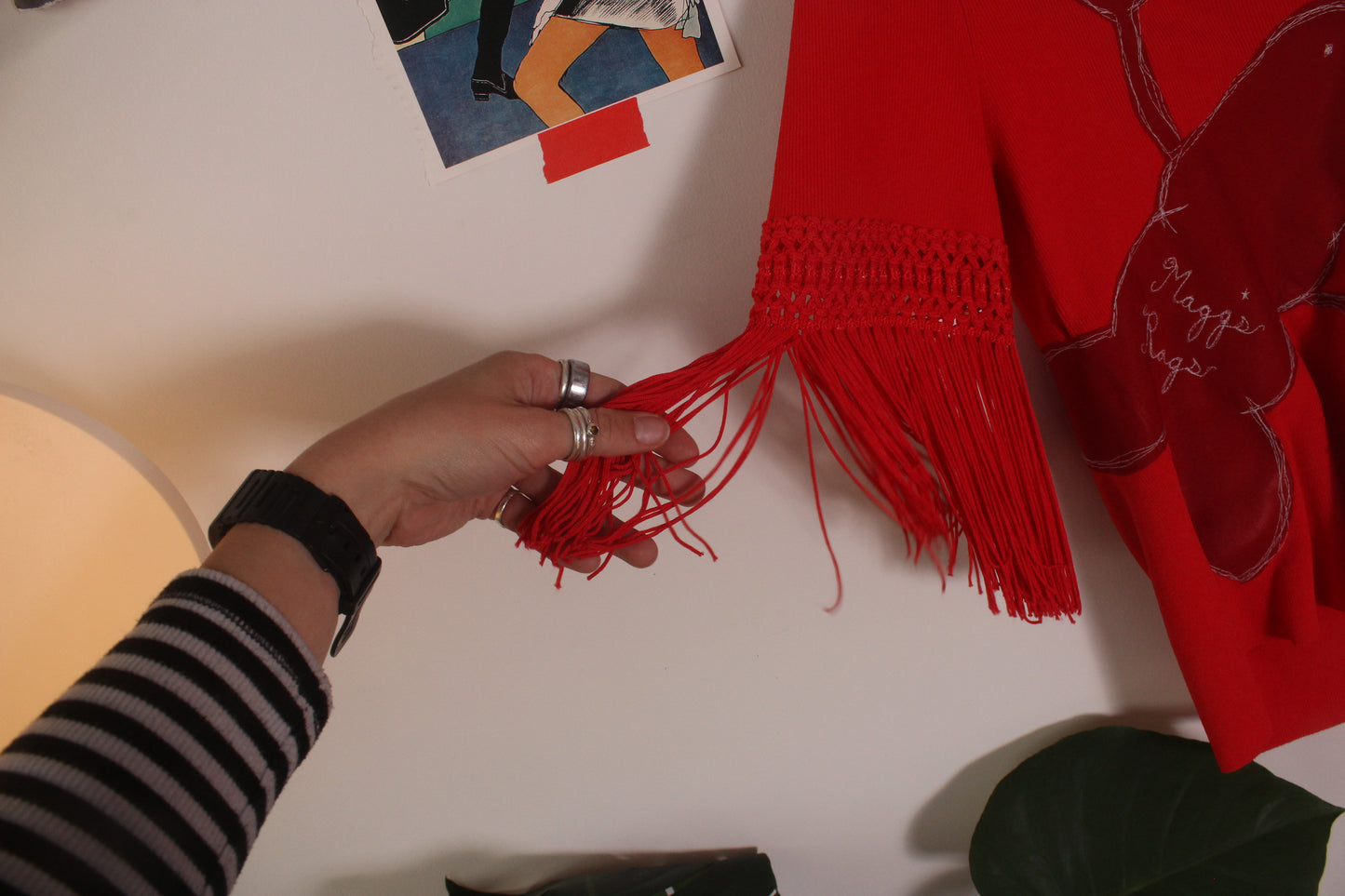 Lobster-tini fringe tee(medium)