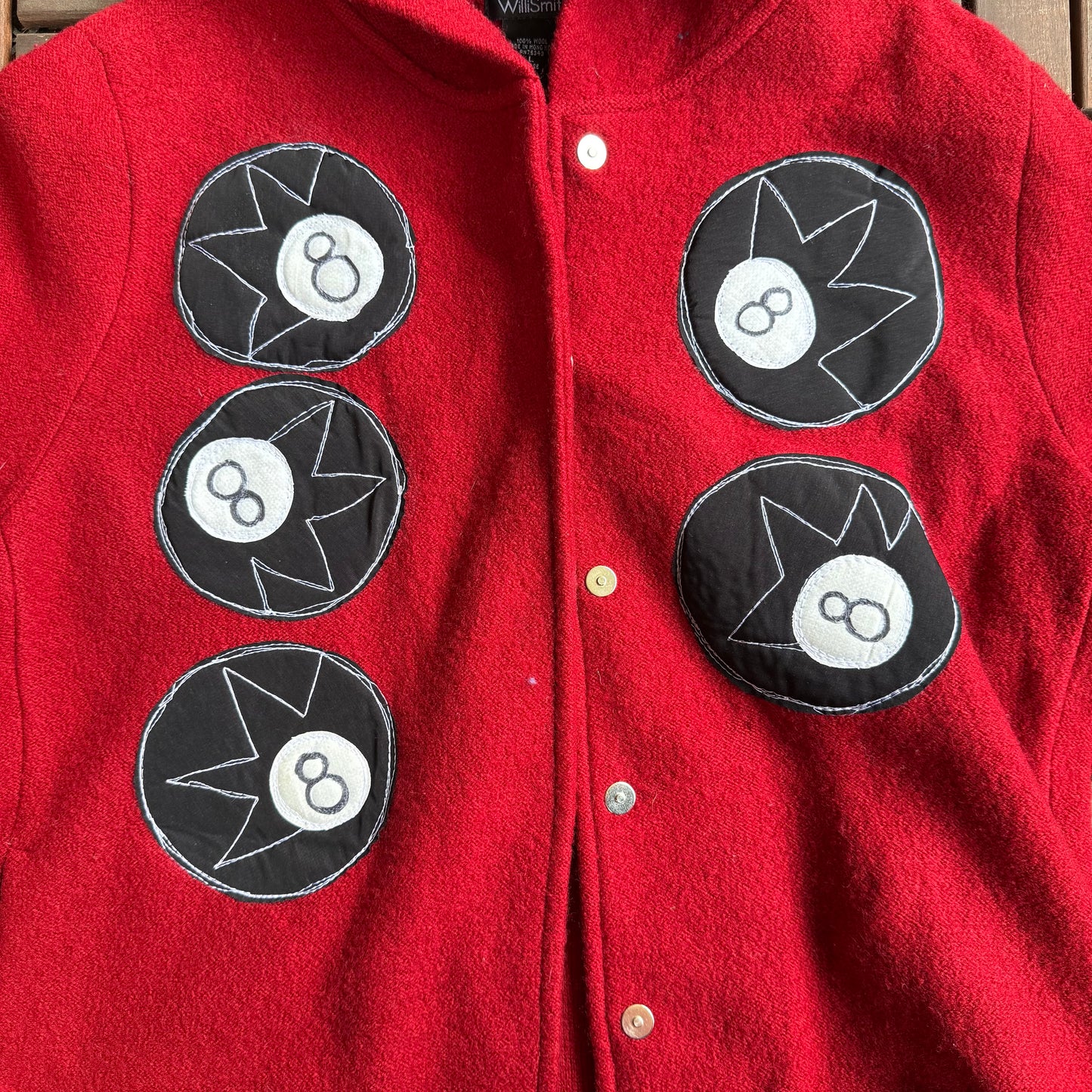 Hooded 8 ball jacket(medium)