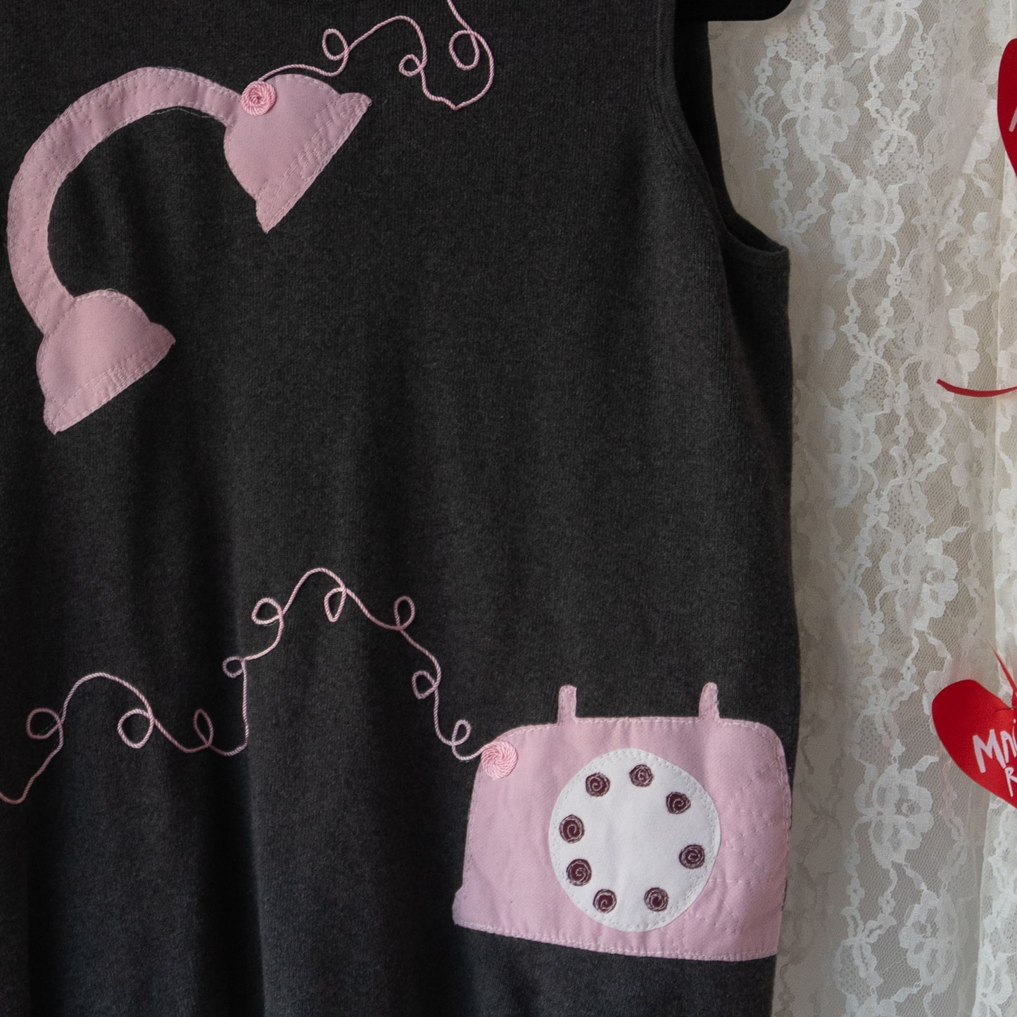 Love is calling knit tank(XL)