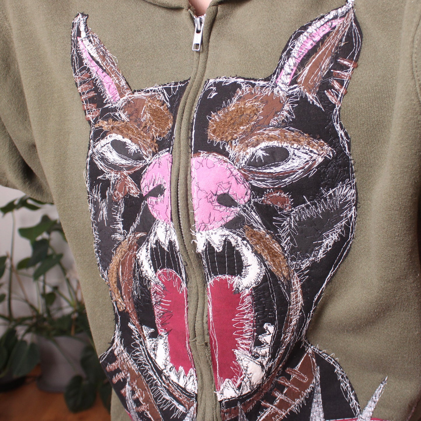 Doberman free-motion zipup(large) - Magg's Rags