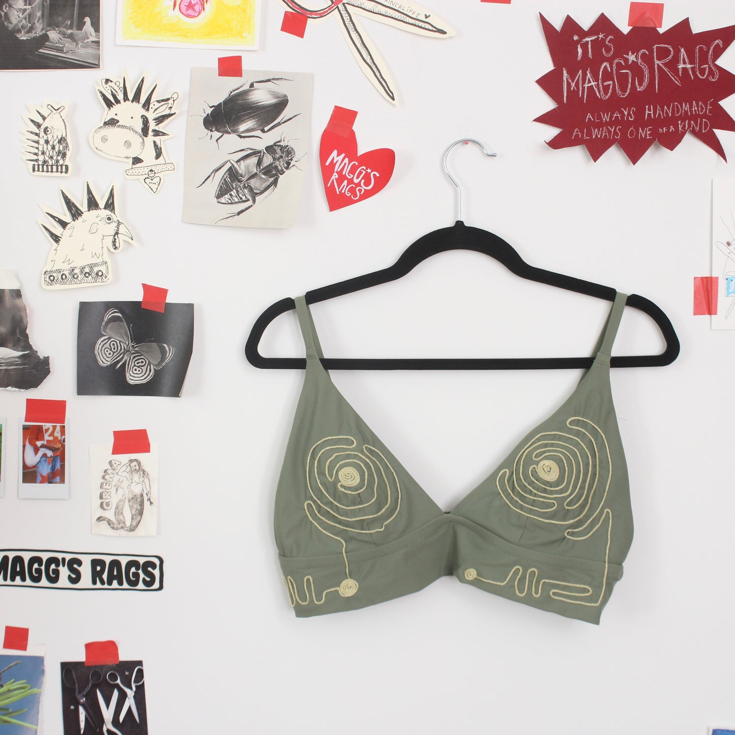 Swirly string bikini top(large)
