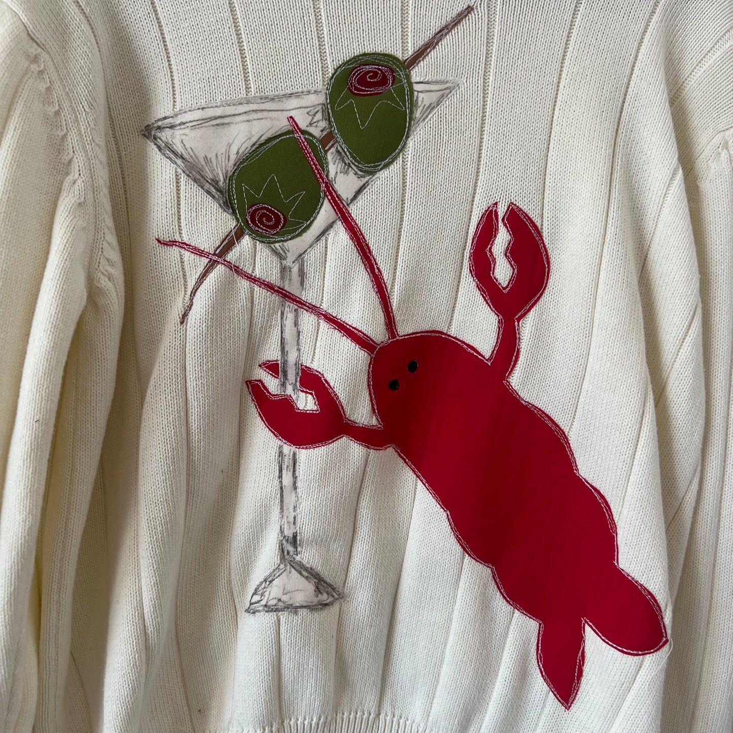 Lobster-tini sweater (XL) - Magg's Rags