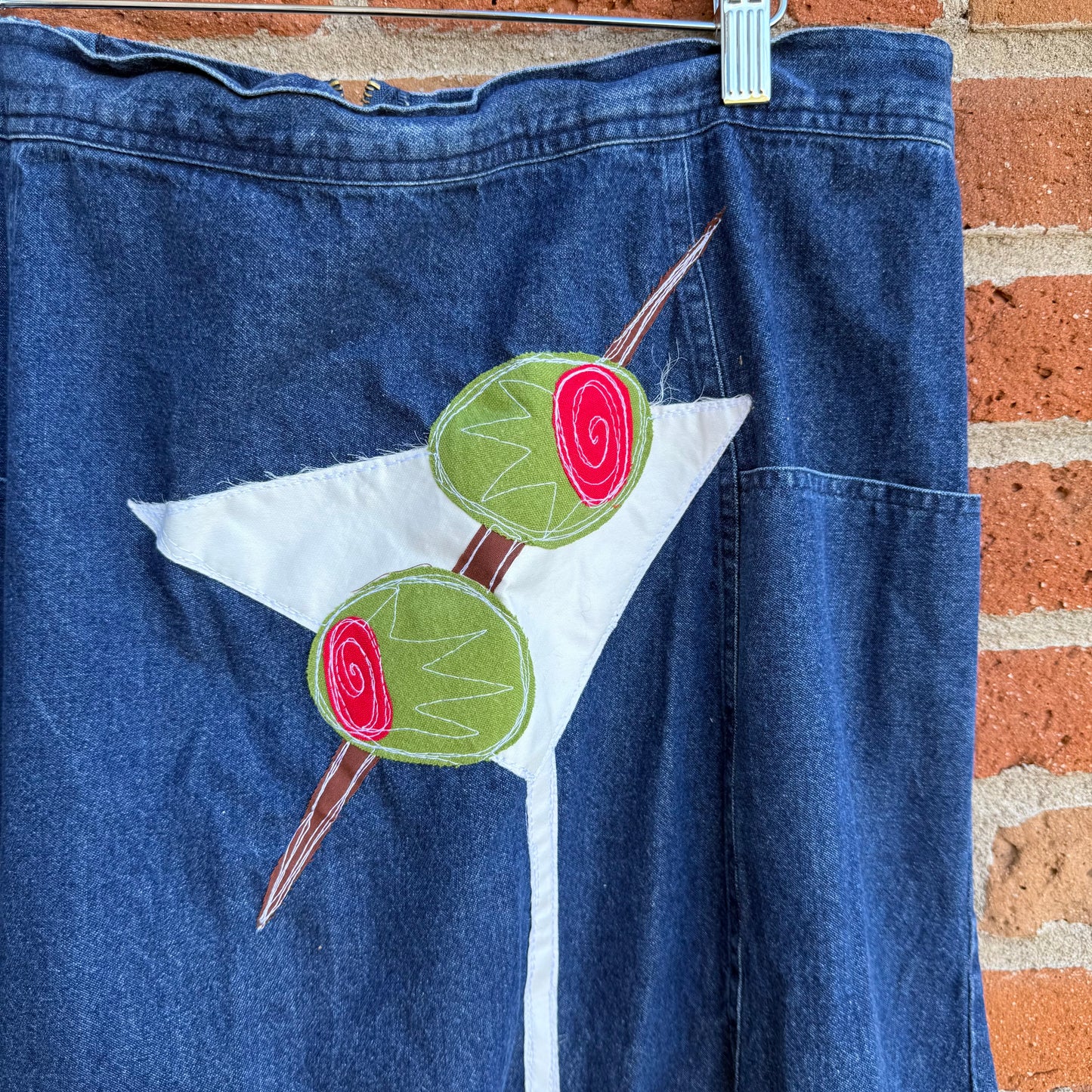 Martini denim maxi skirt(XXL)