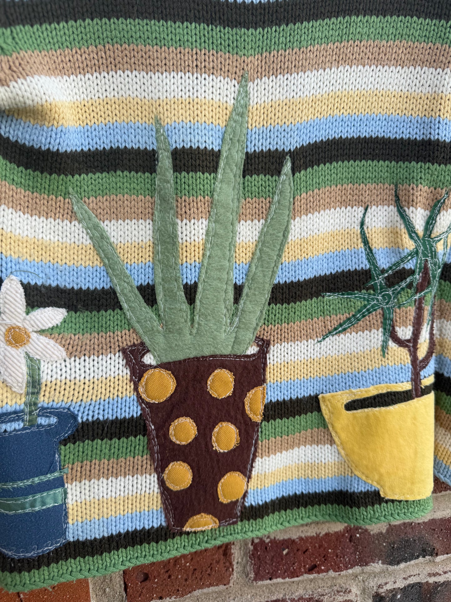 360° plant vintage sweater(M)