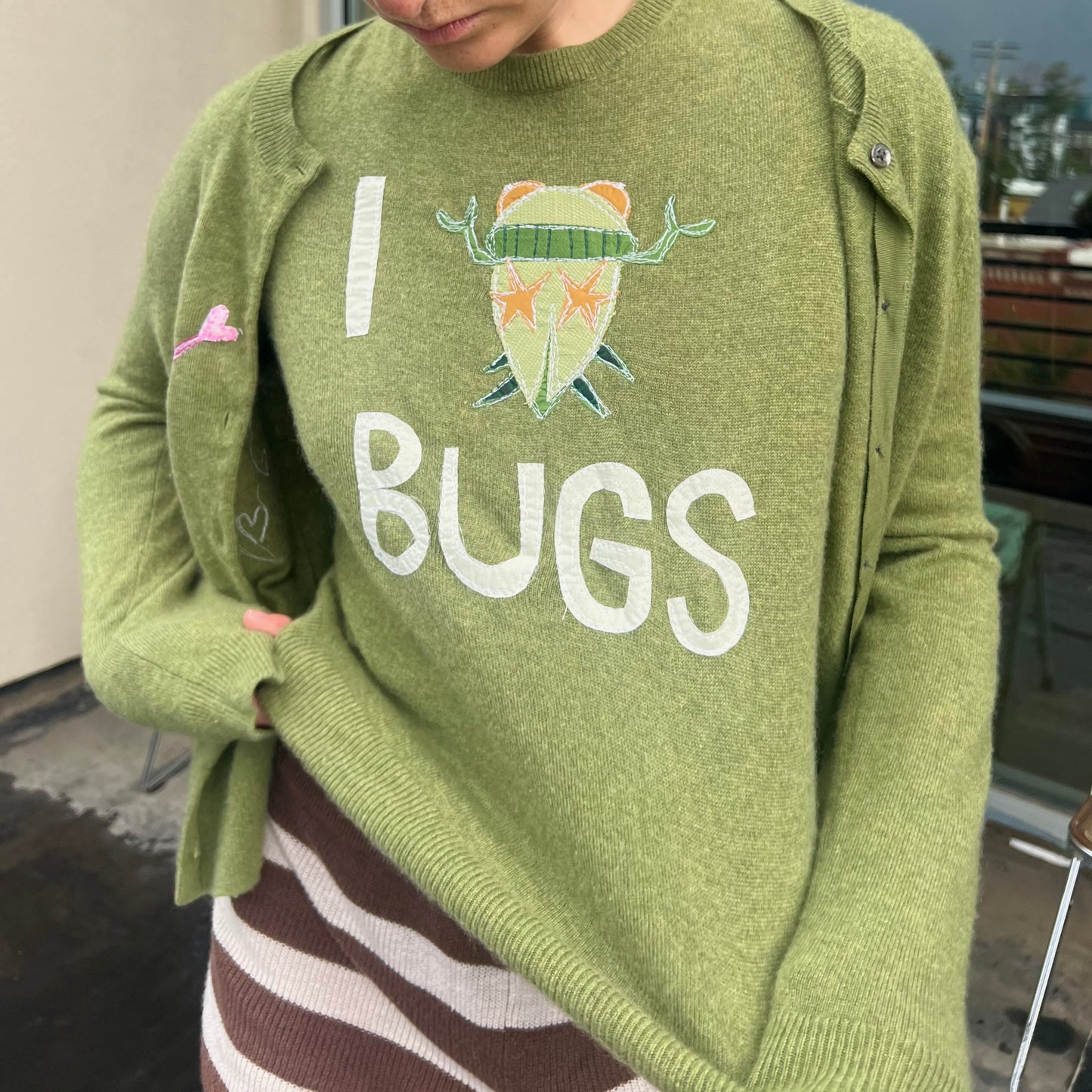 I <3 Bugs sweater set(medium)