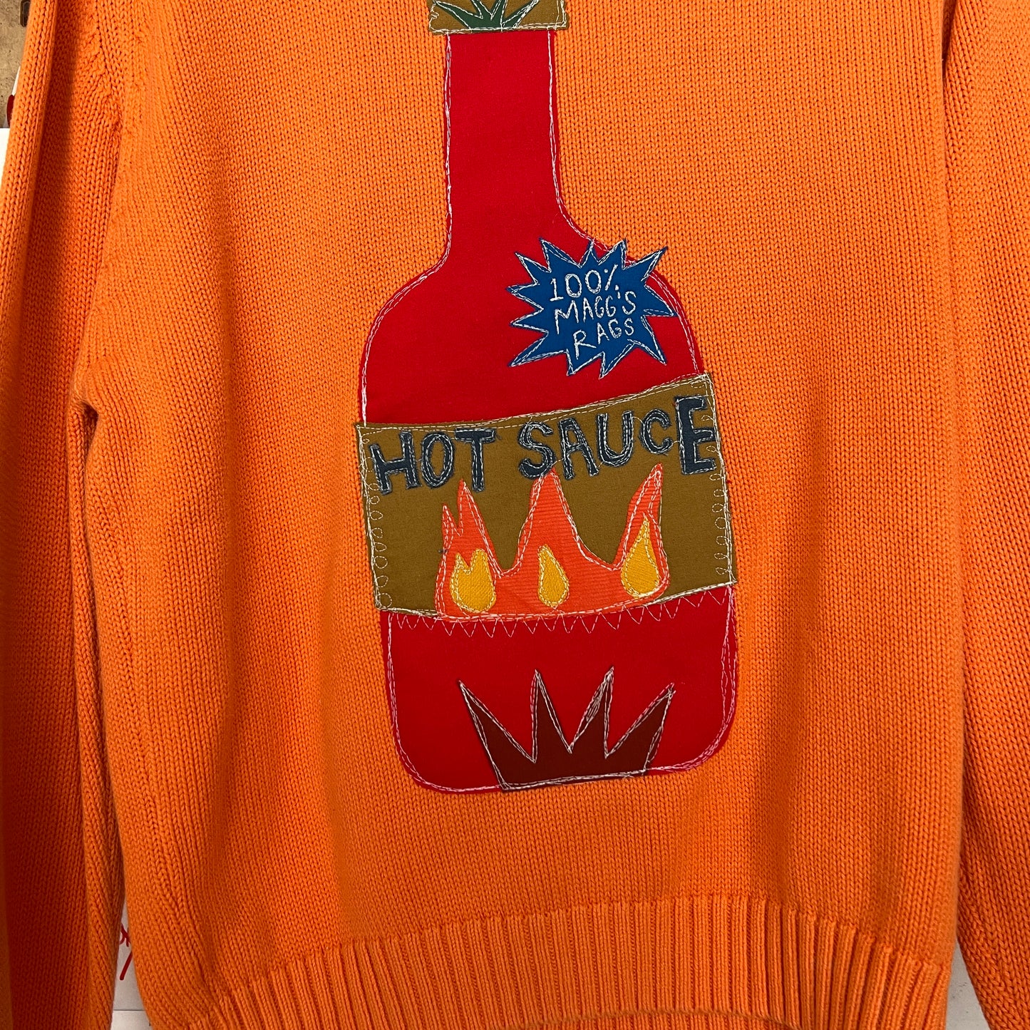 Magg’s rags hot sauce sweater (small)