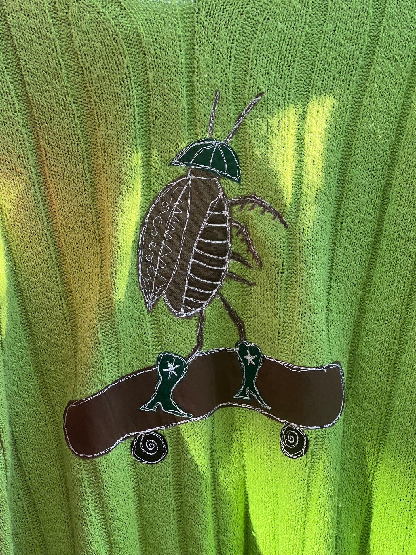 Cockroach on a skateboard sweater(XL)