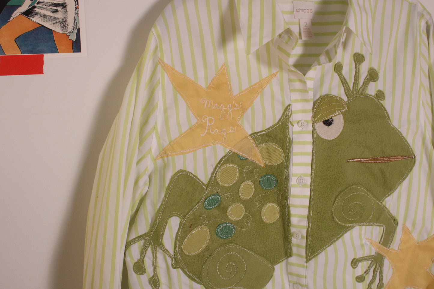 Frog n’ stars button down(XL)