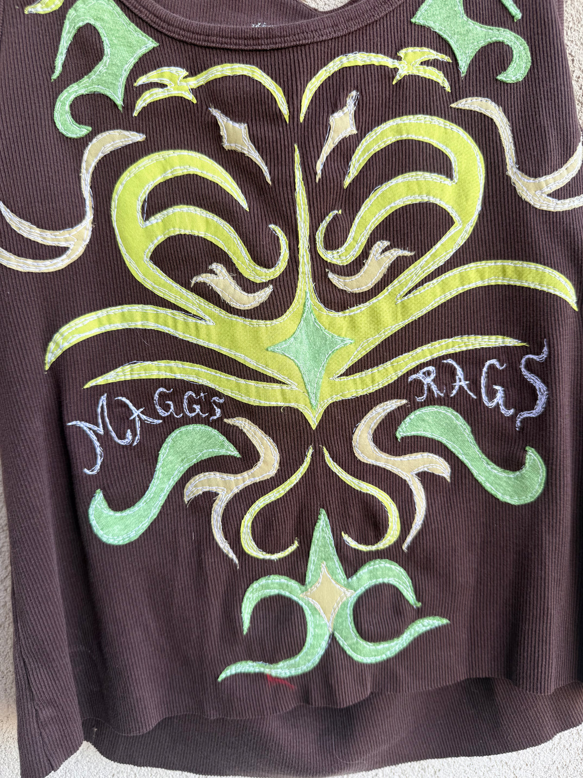 Abstract appliqué tank(XL)