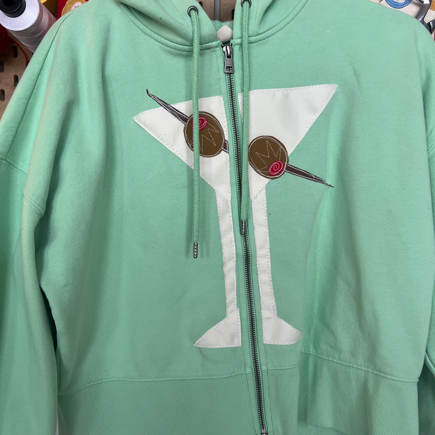 Split front Martini zip up(large)