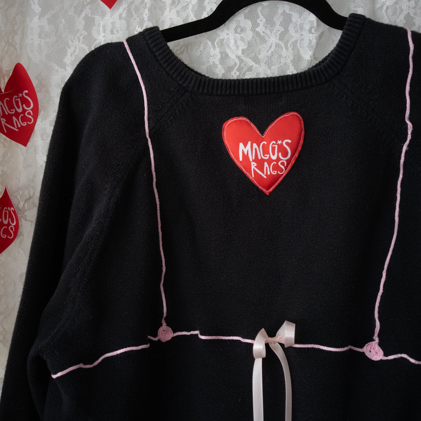 Black tiny bikini sweater (l)