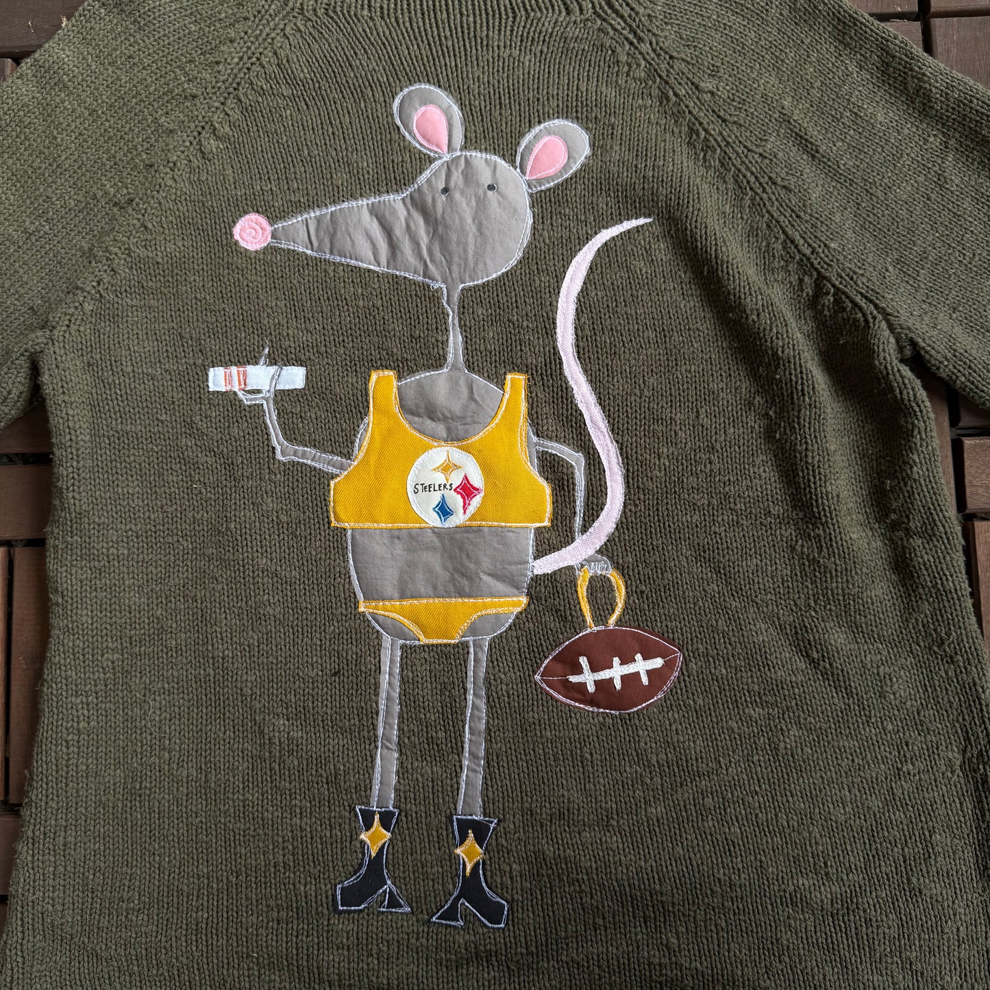 Pittsburgh Yinzer rat sweater(XL)