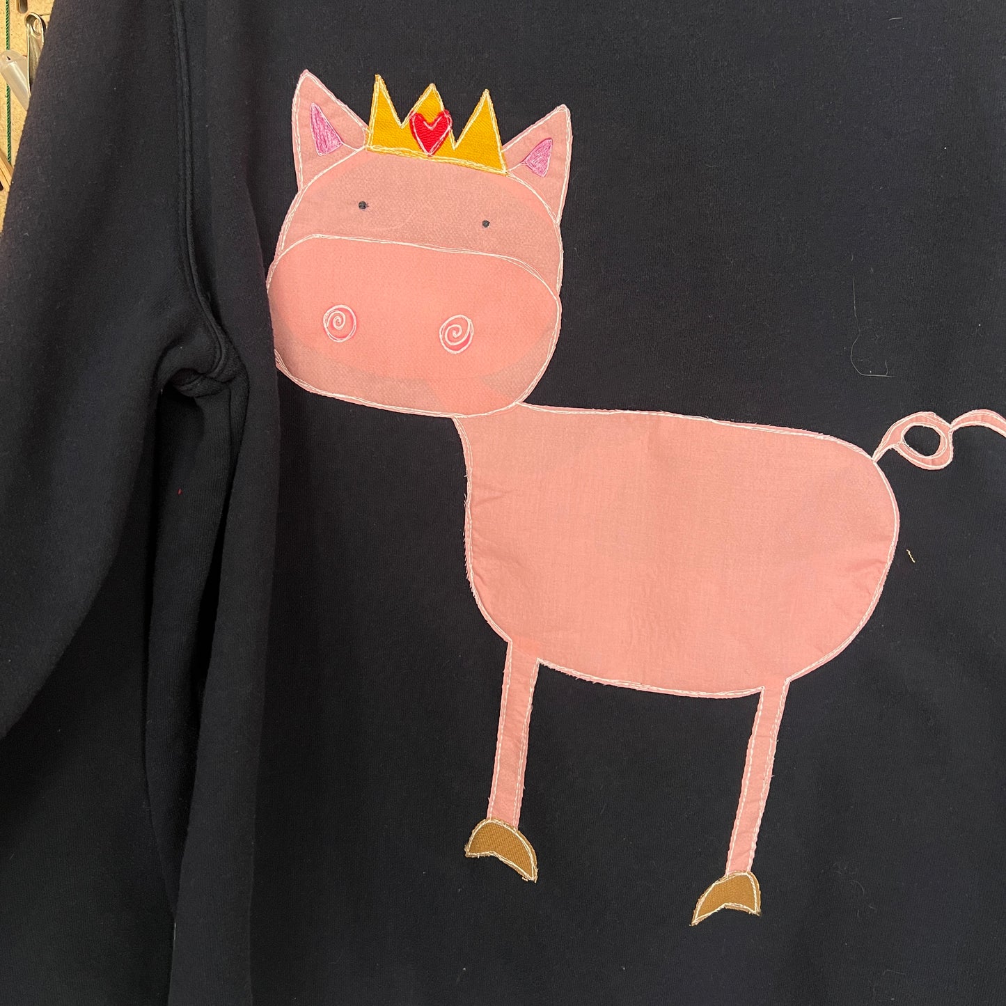 Princess piggy crewneck (xl)