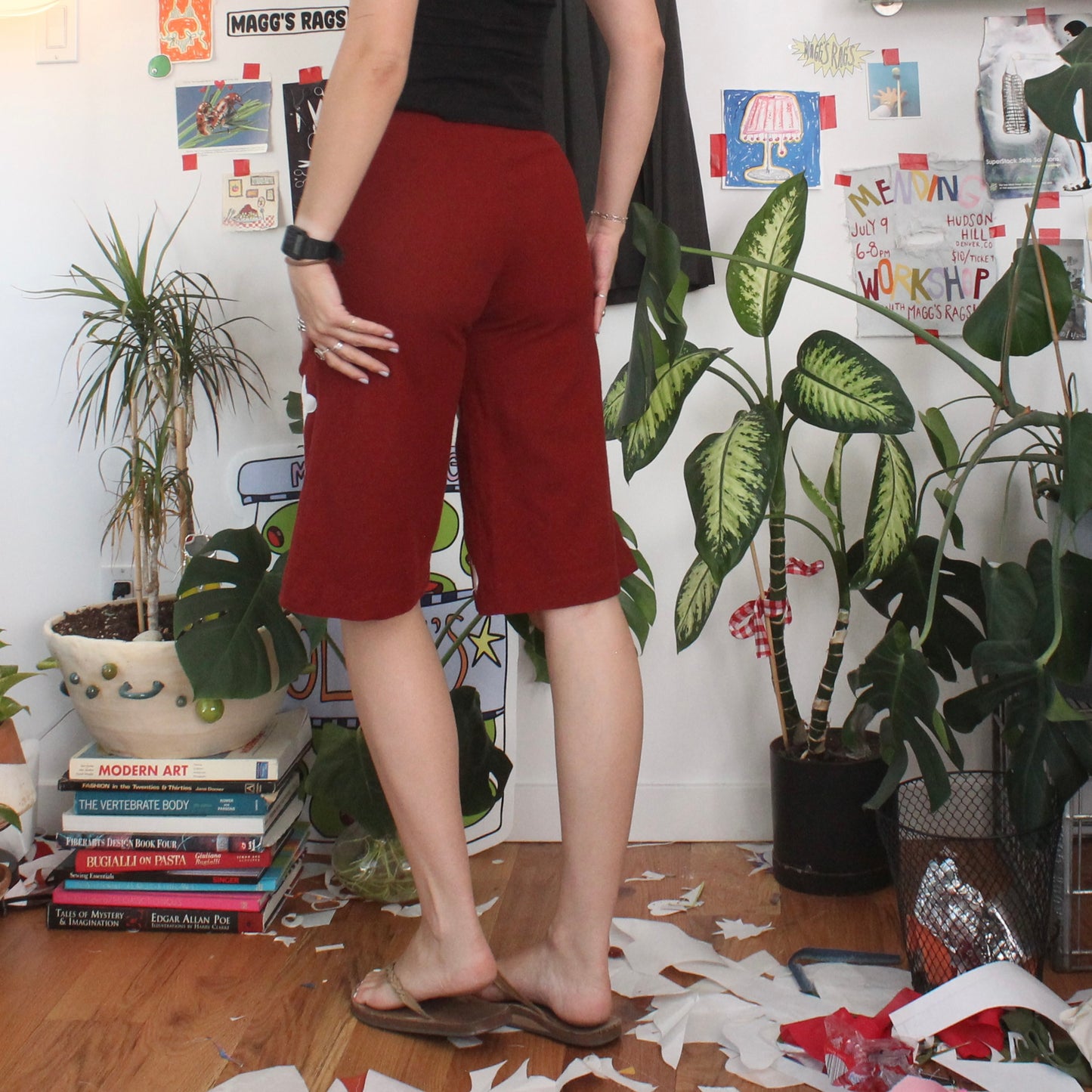 Wool Skull n’ crossbones capris(XS)