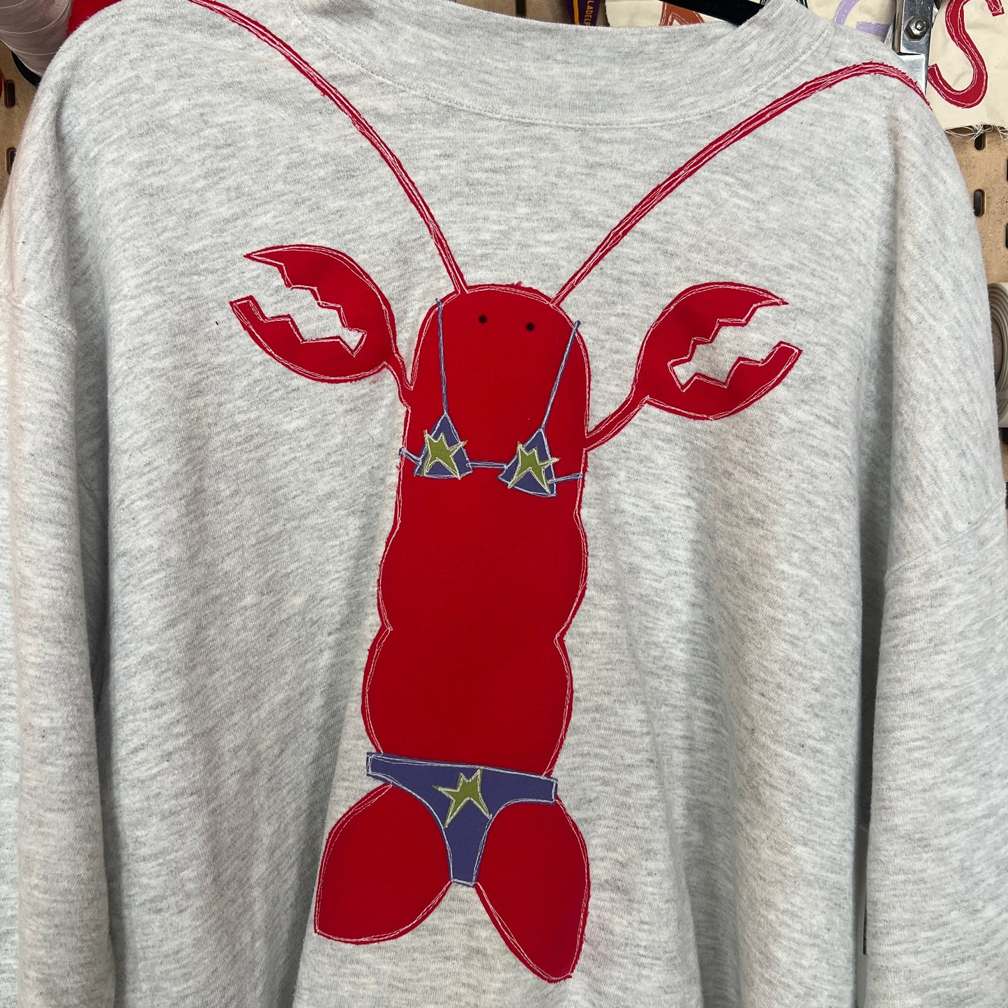 Lobster-kini crewneck (xxl tall)