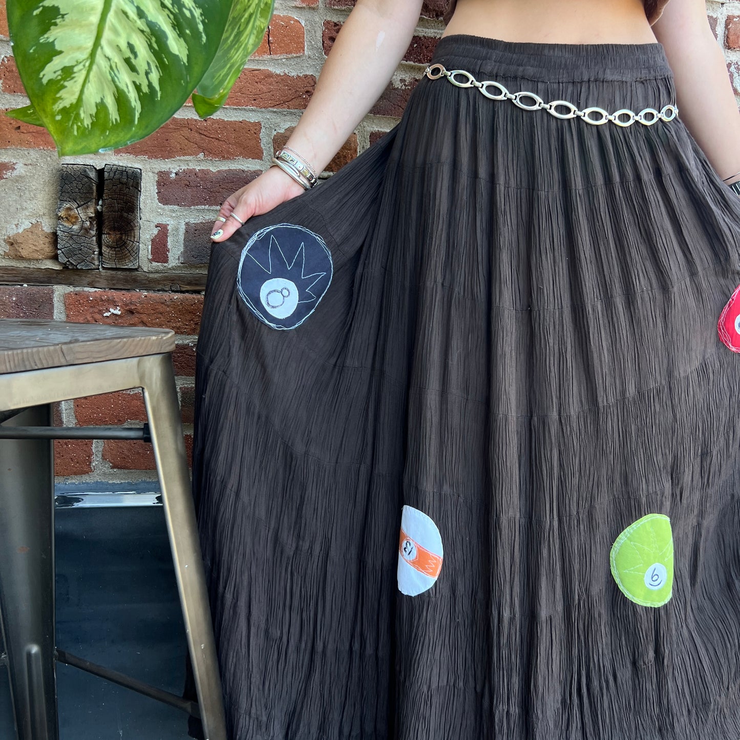 Brown Billiards Skirt (M/L)