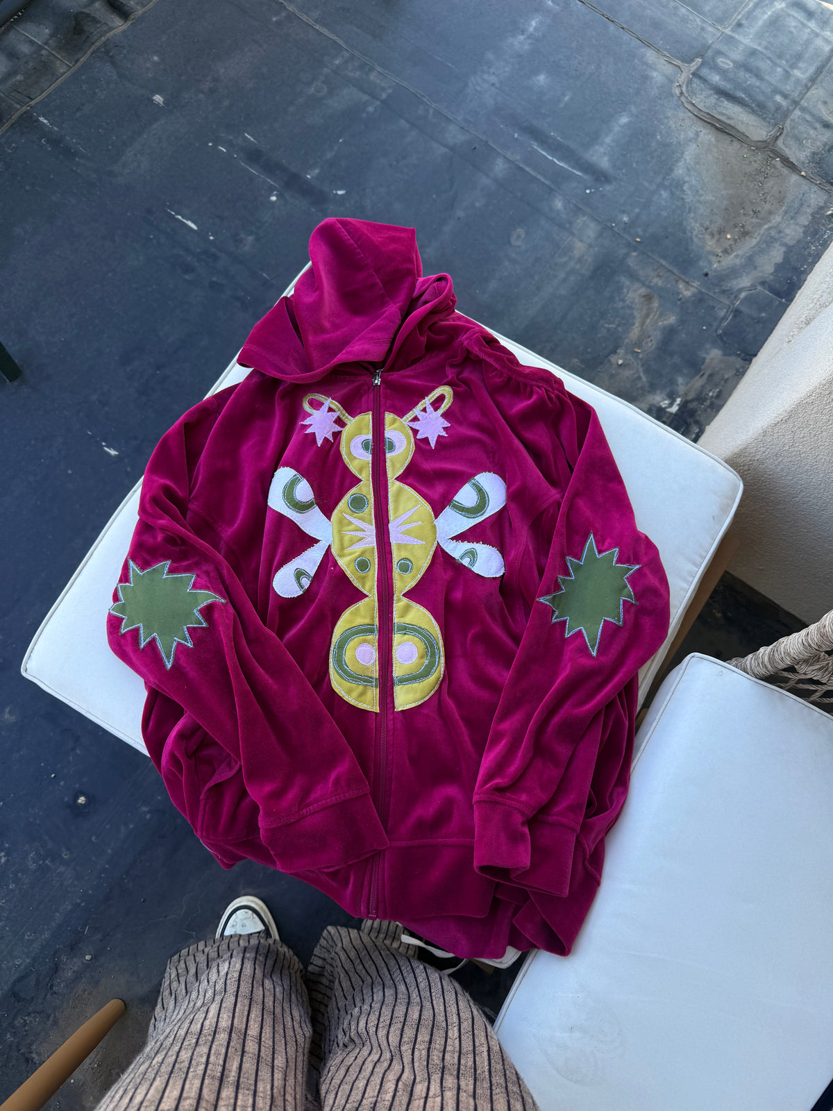 Bug n’ velvet zip up(3XL)