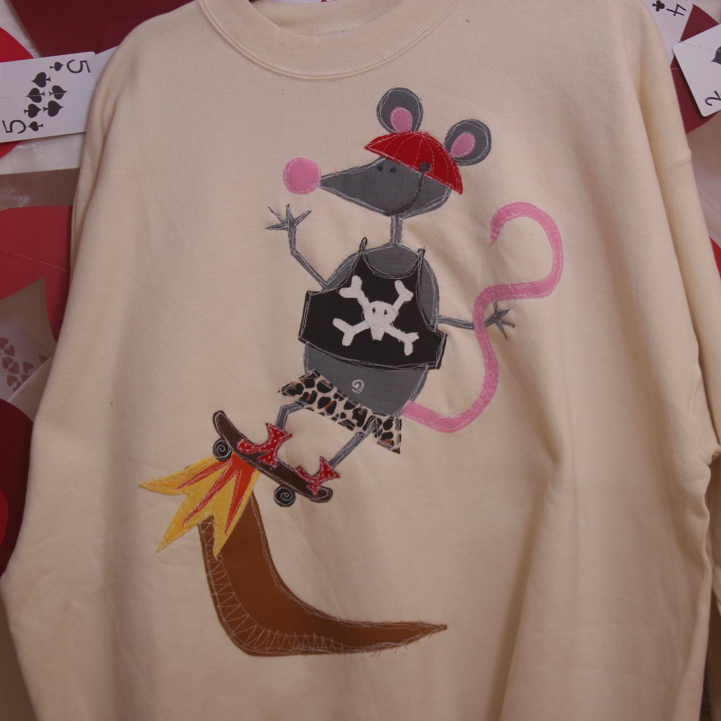 Rat on a halfpipe crew(3XL) - Magg's Rags