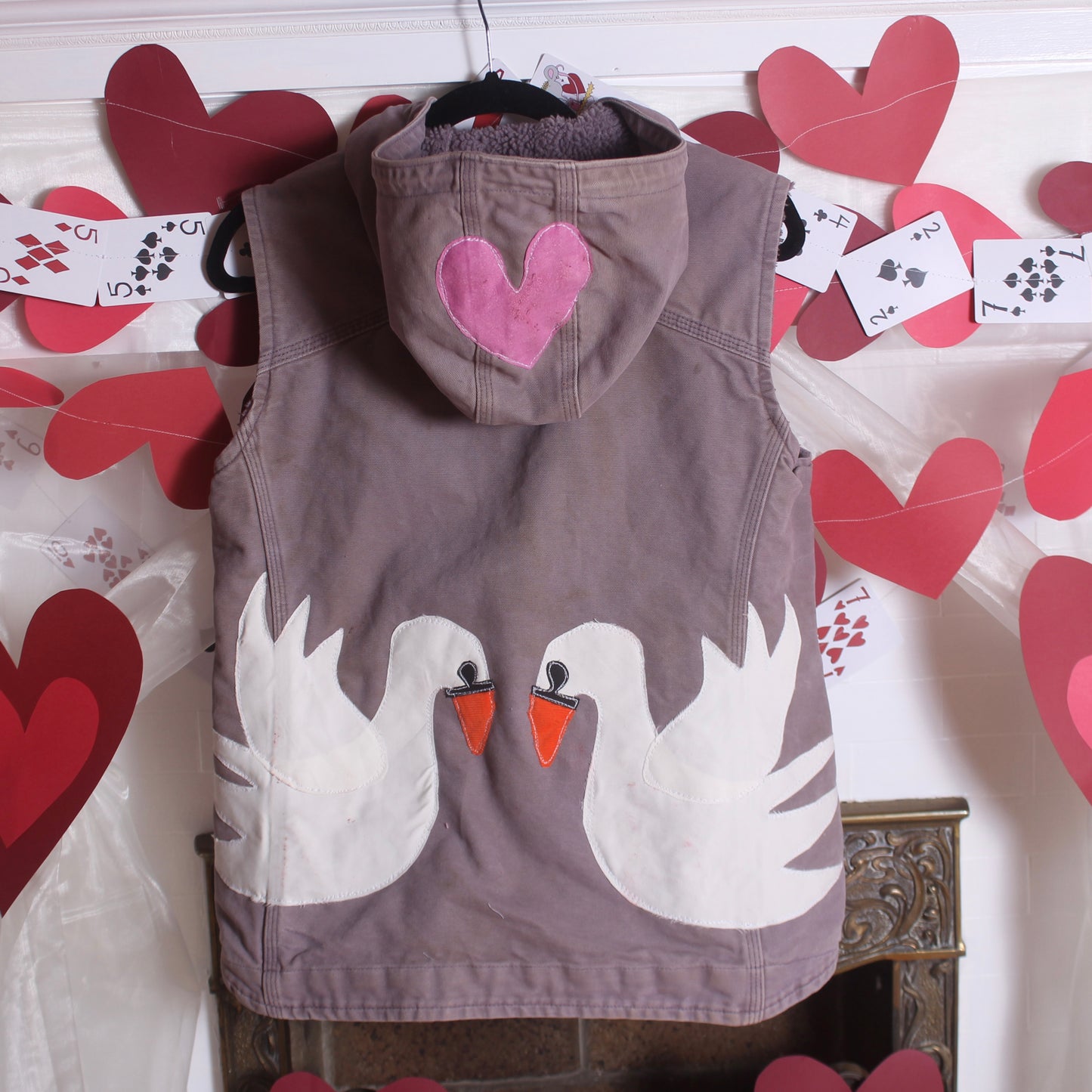 Purple swan car-heart vest(medium)