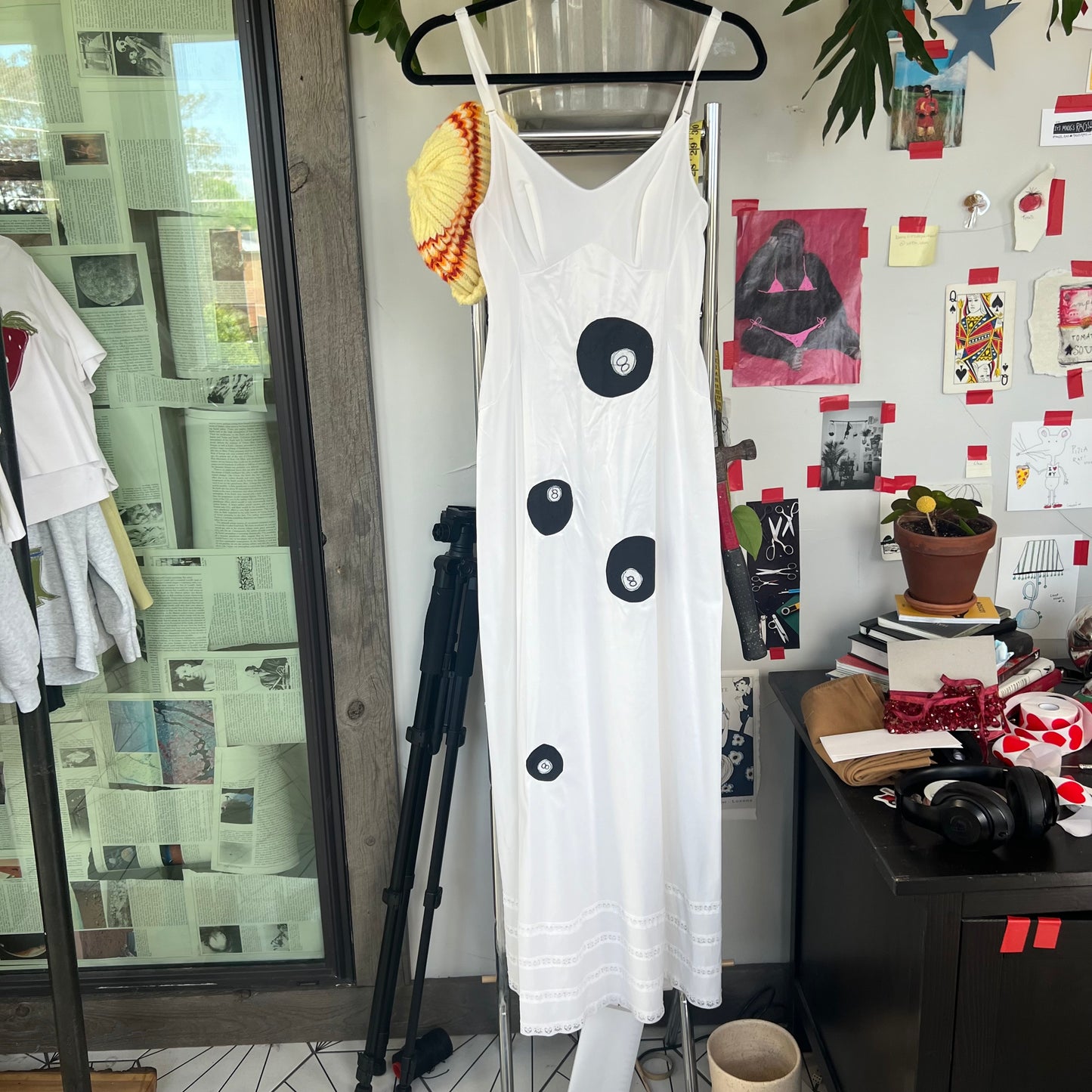 8 ball slip dress(small)
