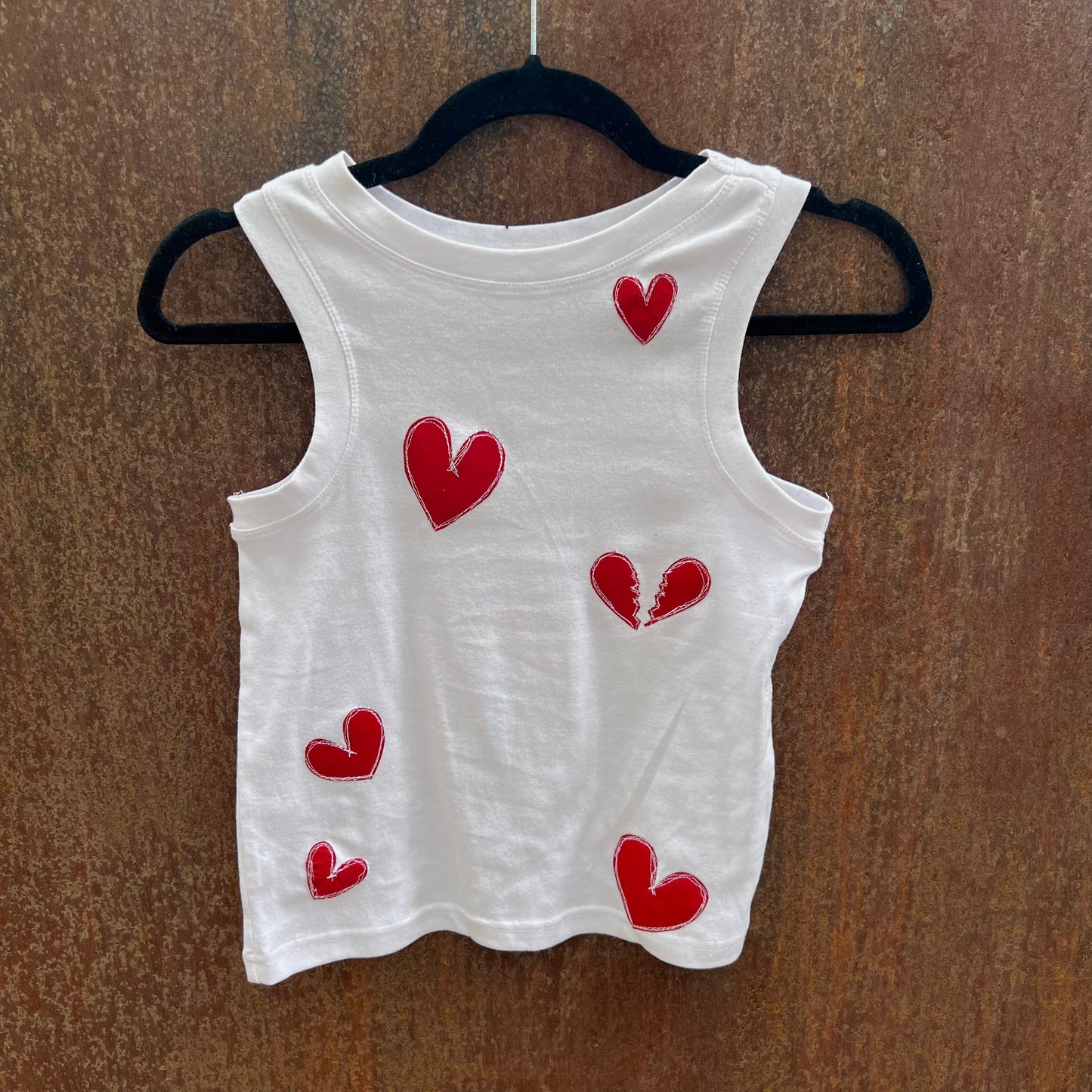 Appliqué hearts top(small)