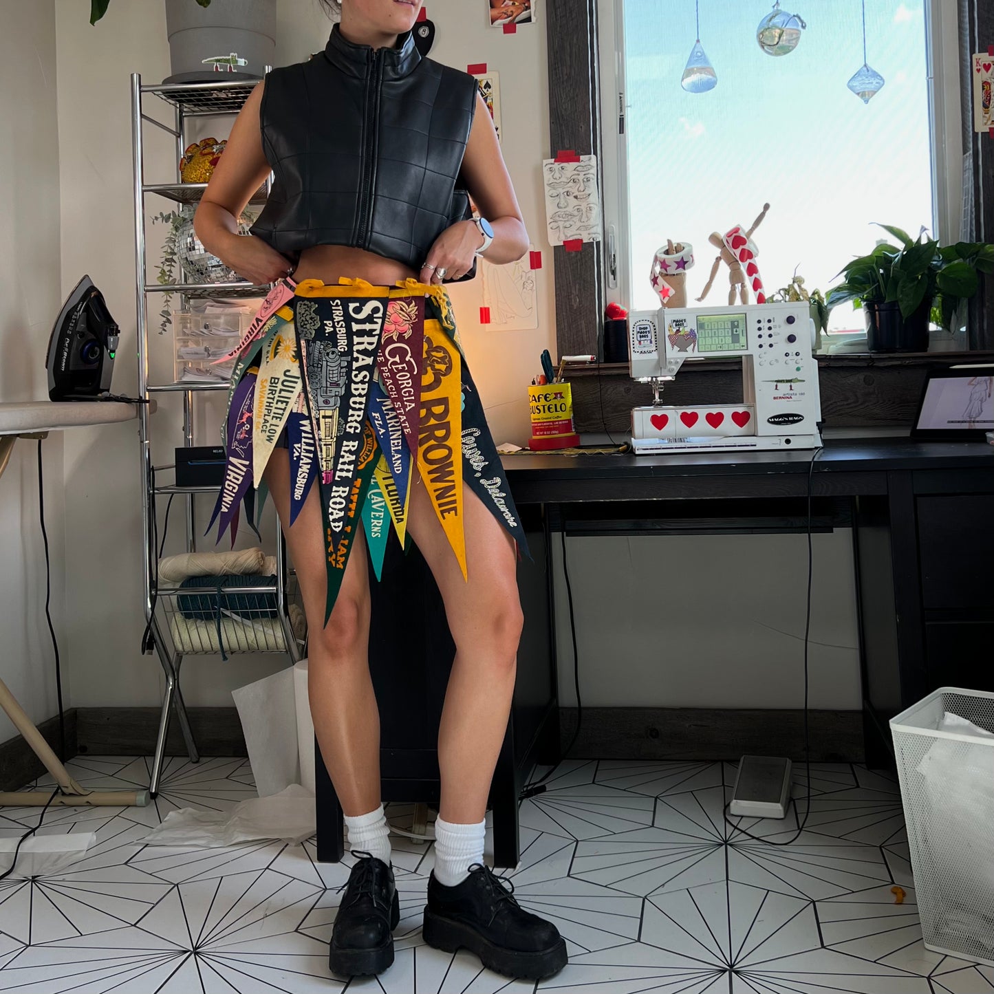 Deconstructed Flag skirt(small)