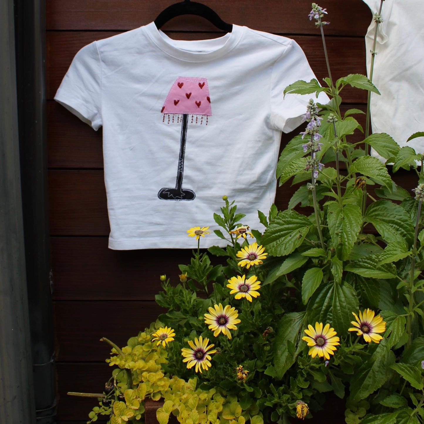 Heart fringe lamp tee(XS)