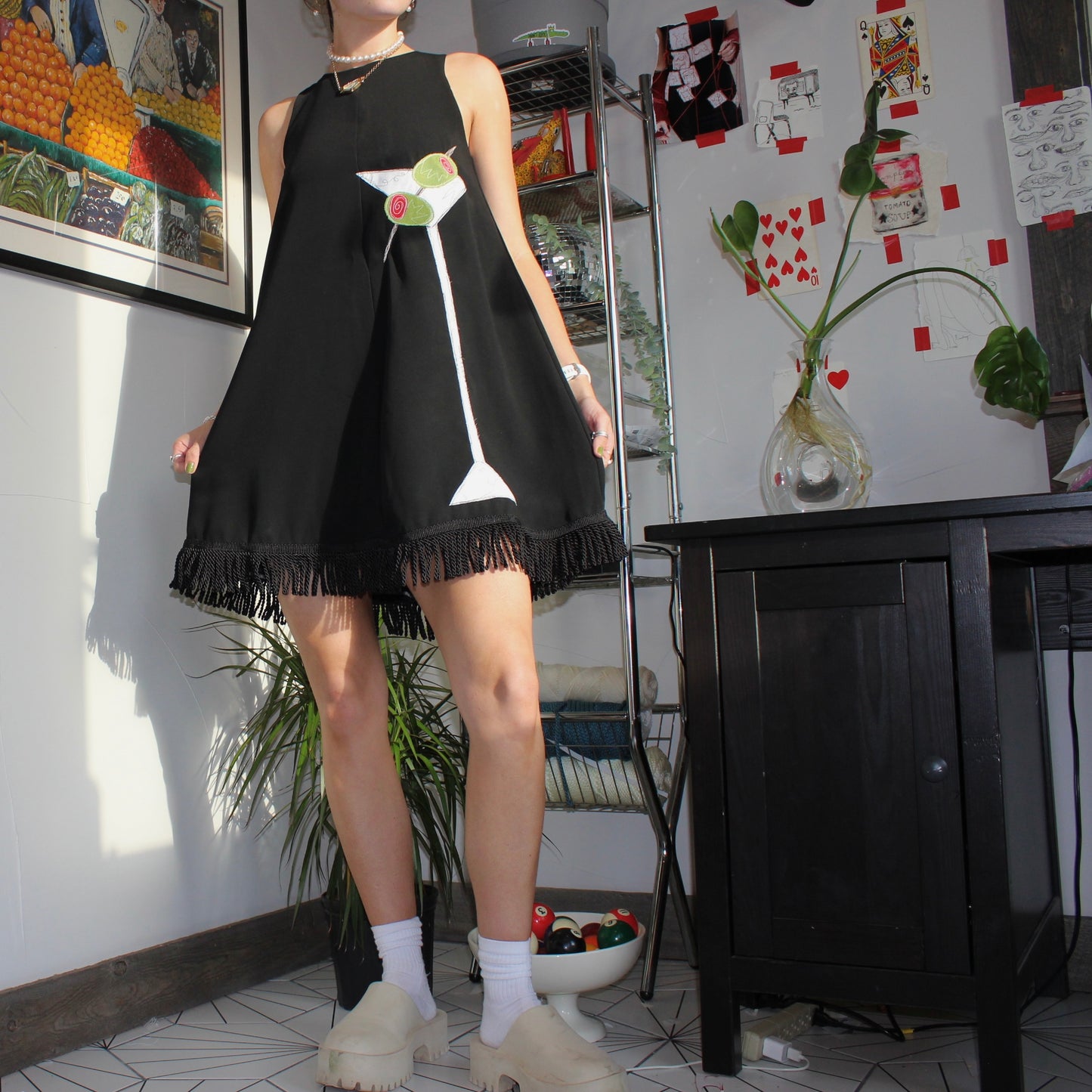 Fringe martini dress(XS)