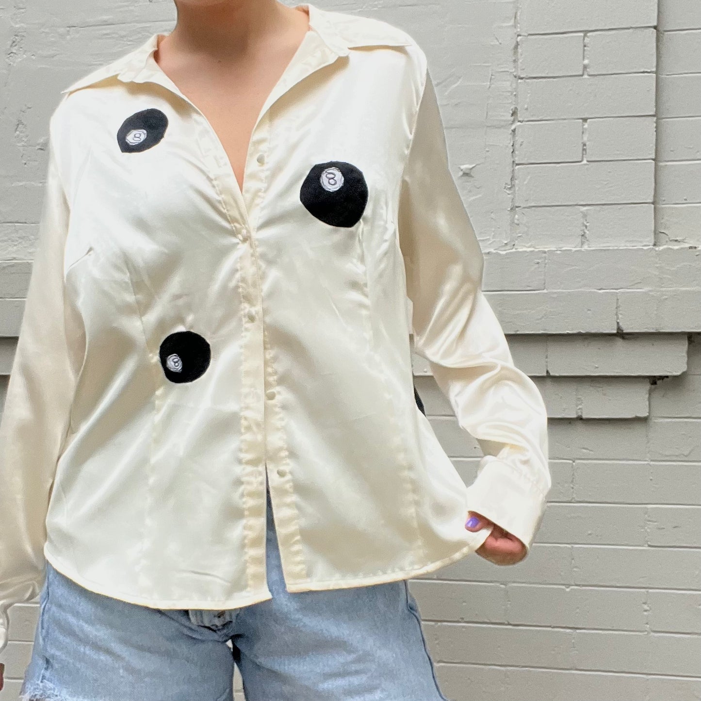 Silk 8-ball button up - Magg's Rags