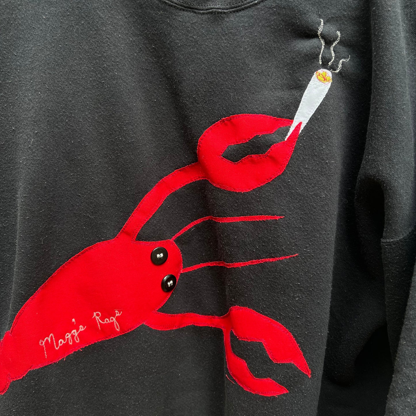 Lobster havin some seaweed crew - Magg's Rags