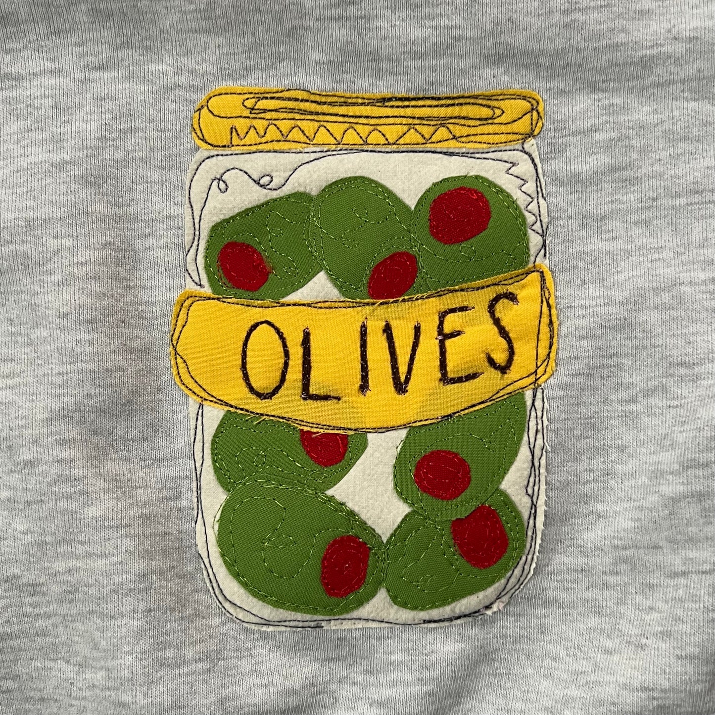 Olive necklace crew - Magg's Rags