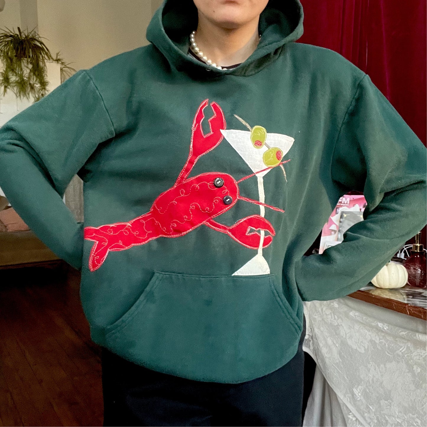 Lobster-Tini hoodie - Magg's Rags