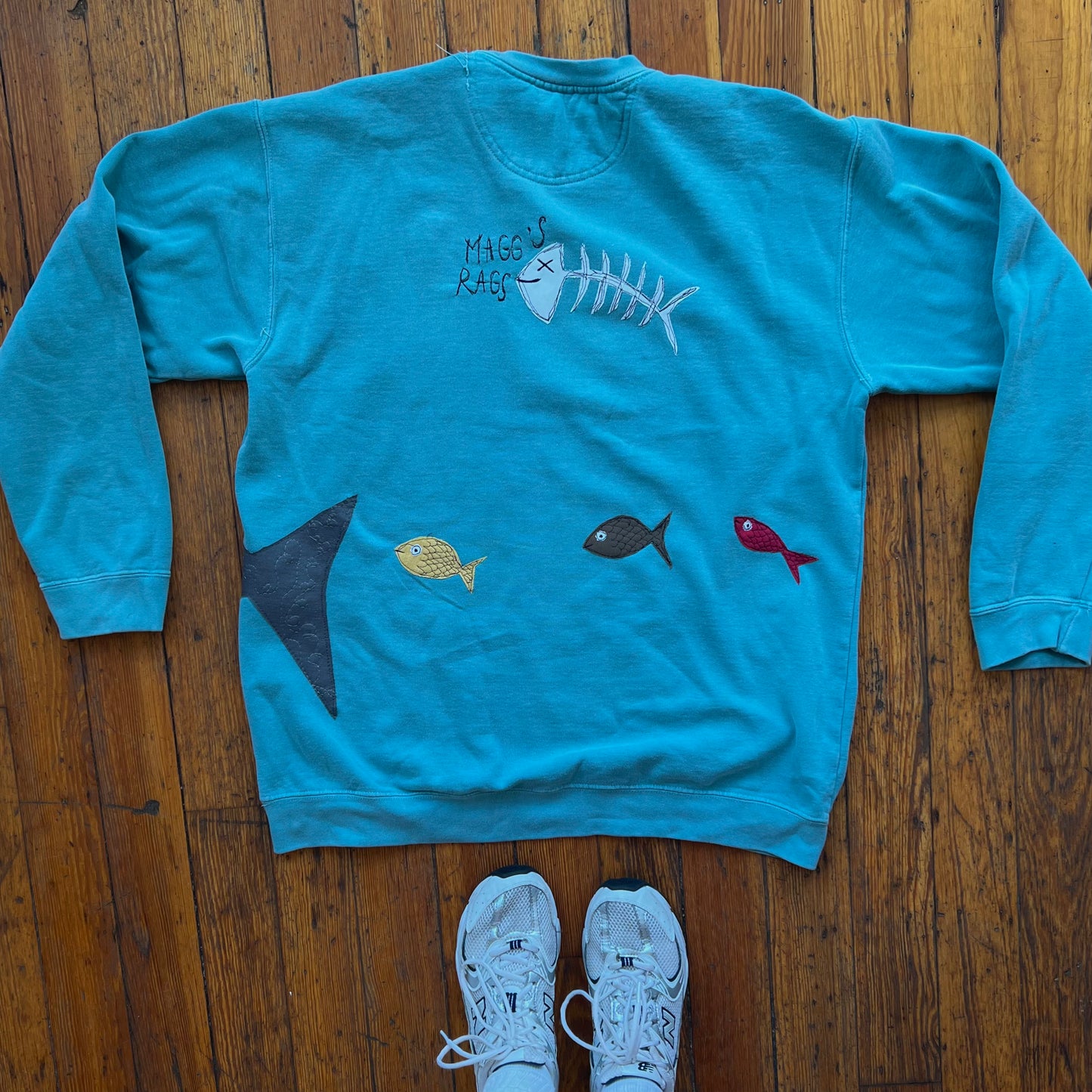 Shark food chain crew - Magg's Rags