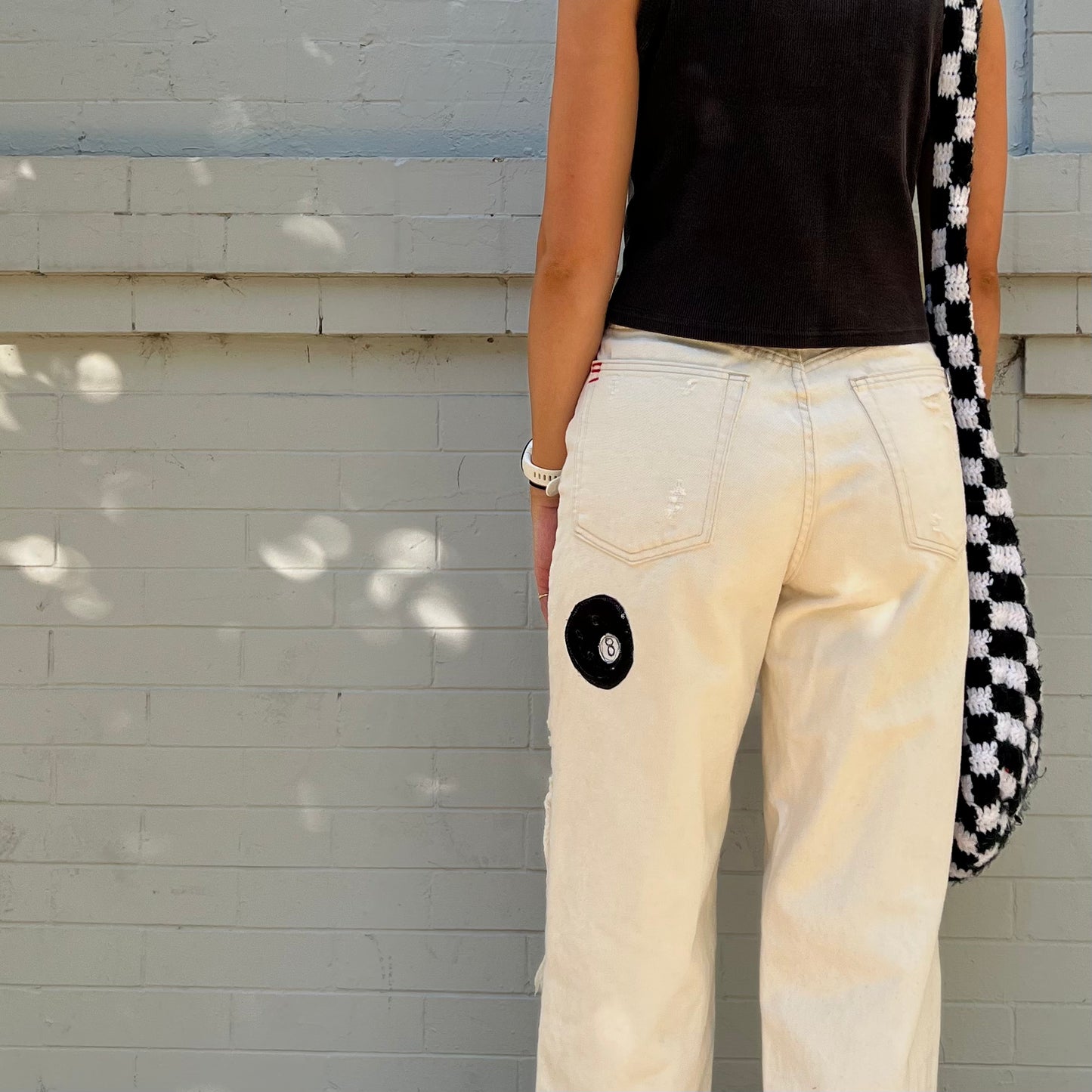 8-ball cream trousers - Magg's Rags