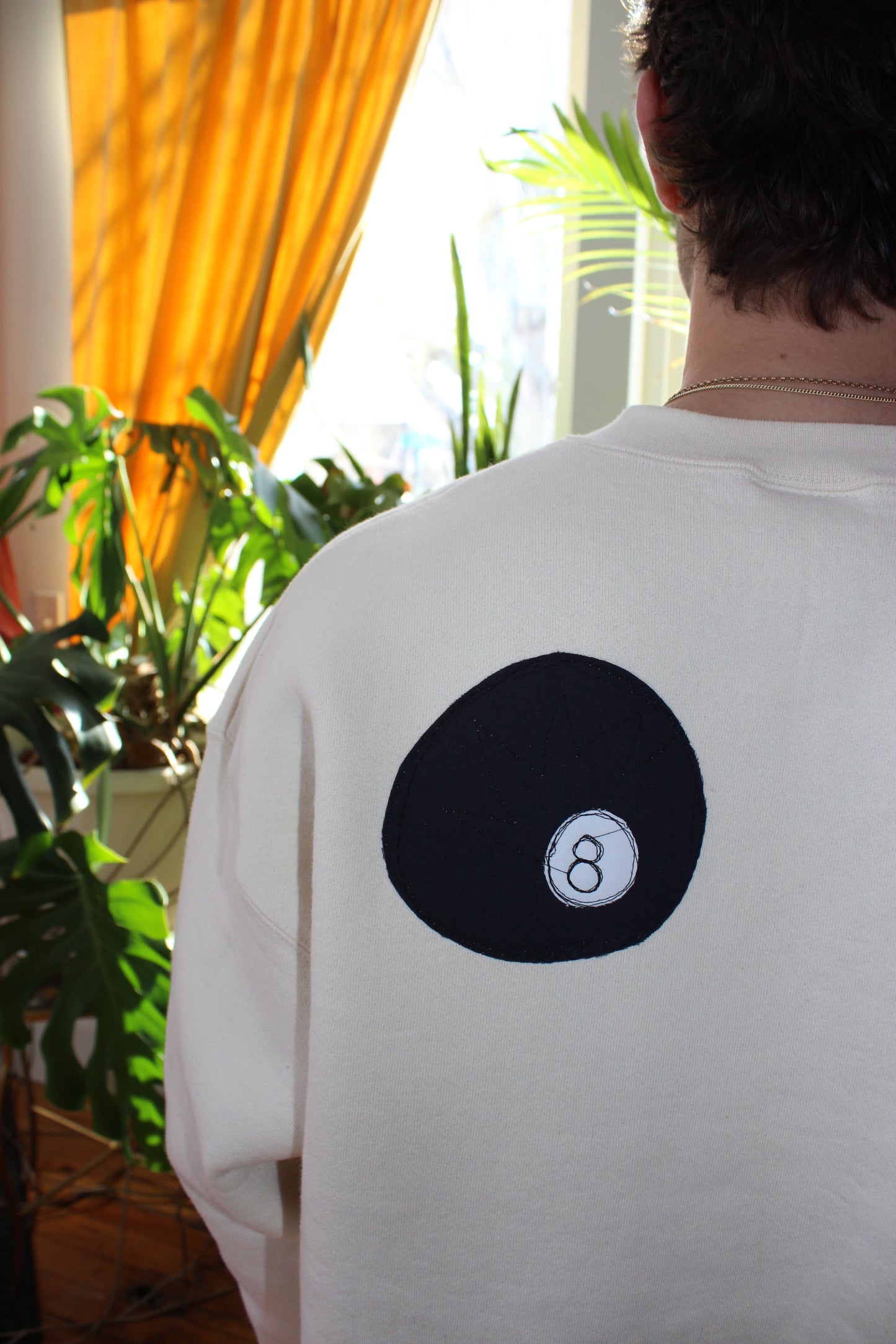 Cream 8 ball crew
