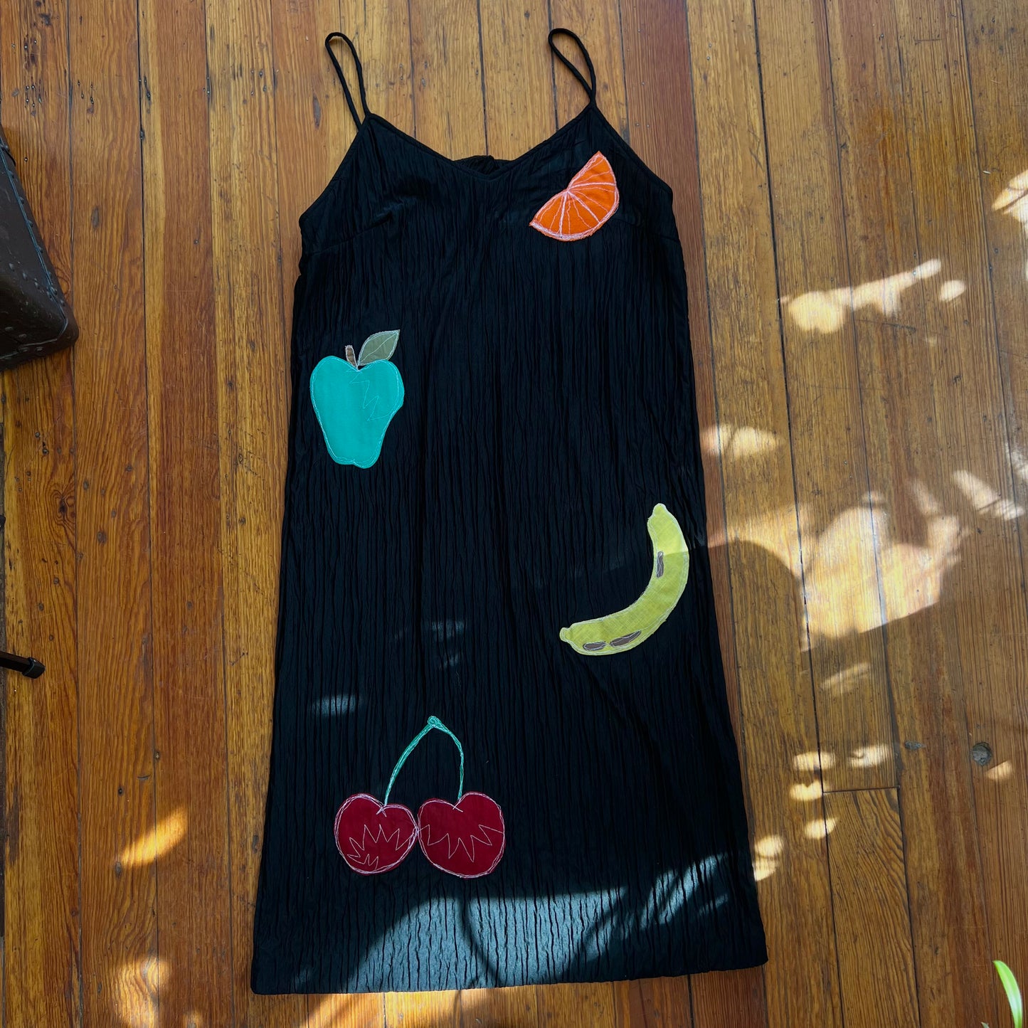 Fruit salad midi dress