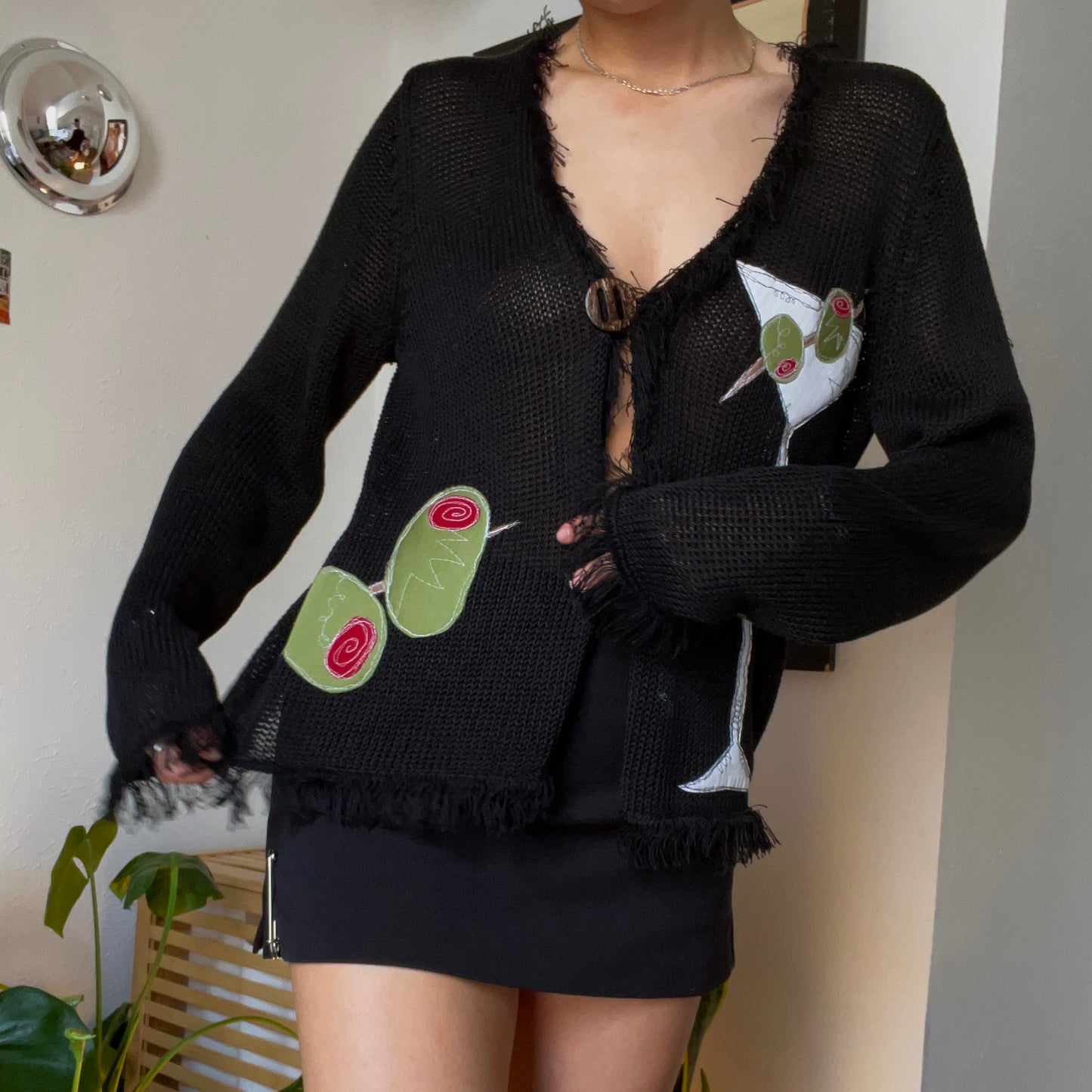 Split front martini top