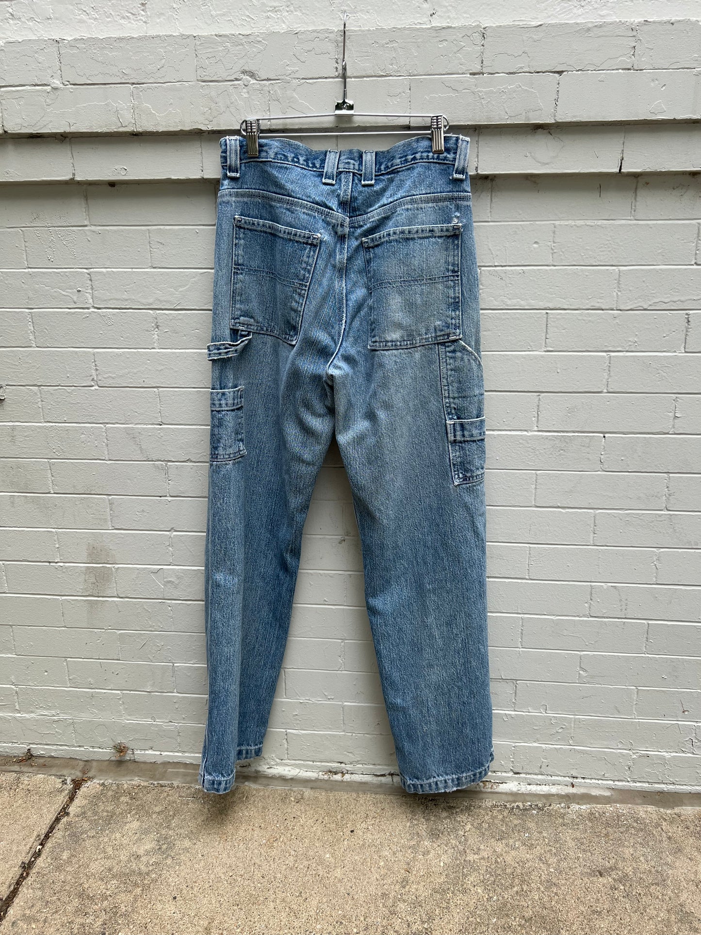 Appliqué heart knee cargo jeans - Magg's Rags