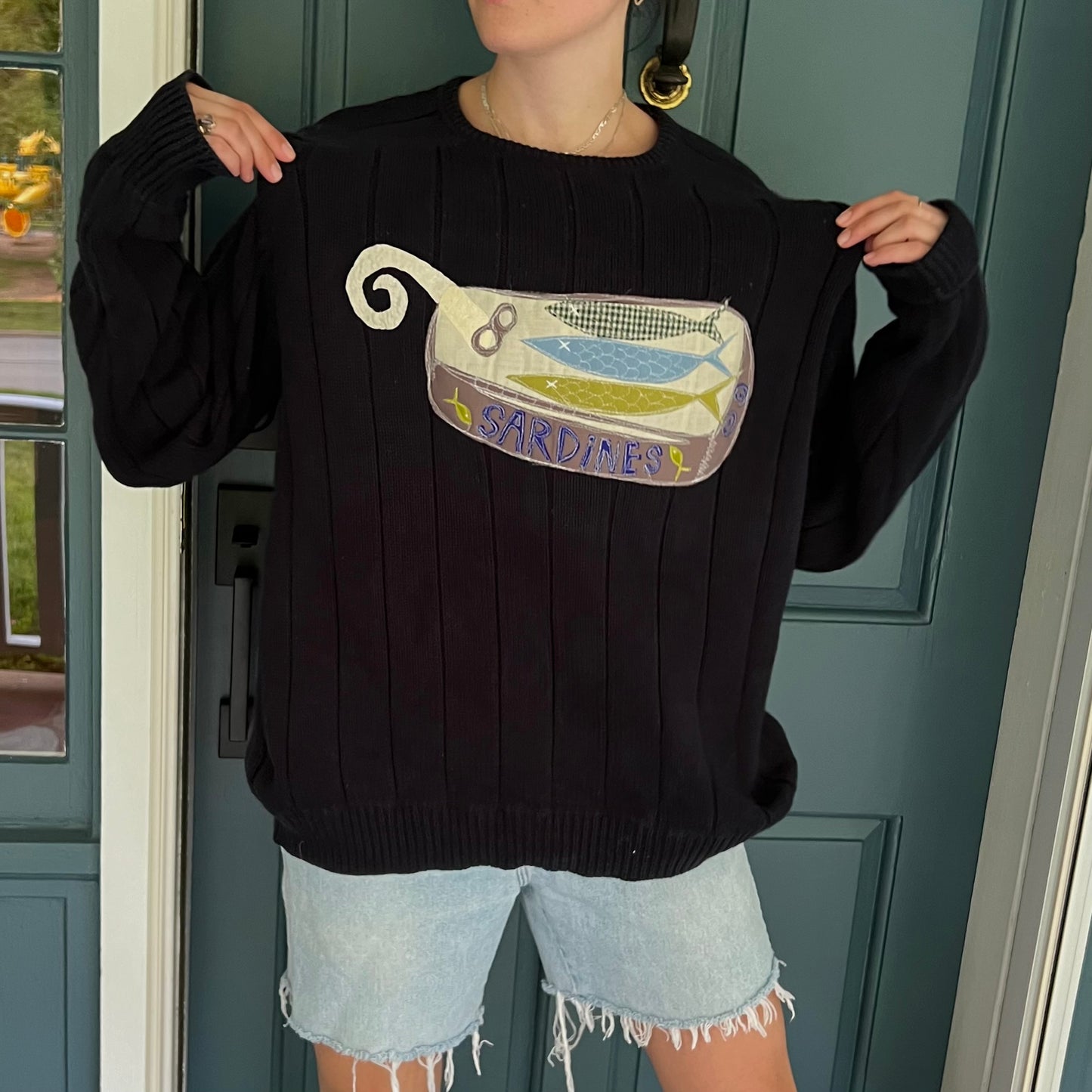 Sardine tin sweater(large)