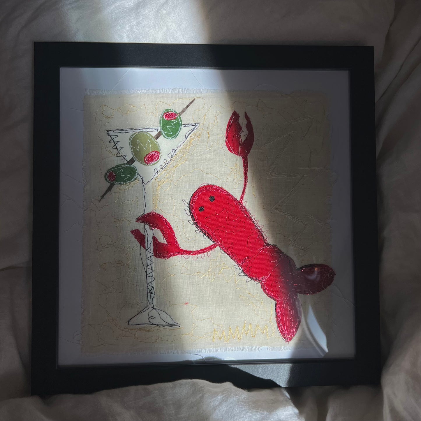 Lobster-Tini wall hanging(10x10)