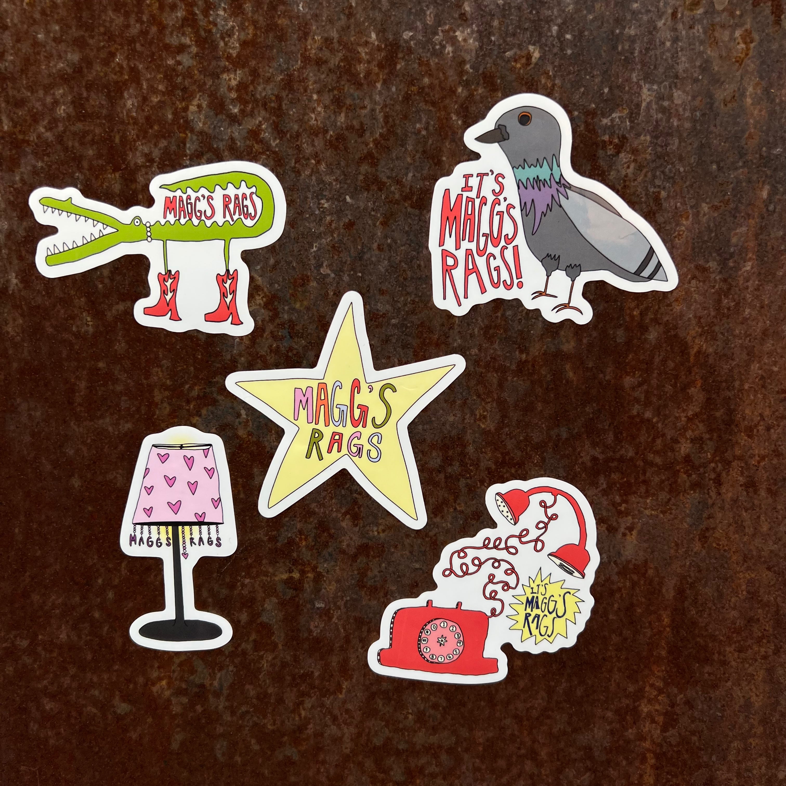 NEW Magg’s Rags sticker pack! – Magg's Rags