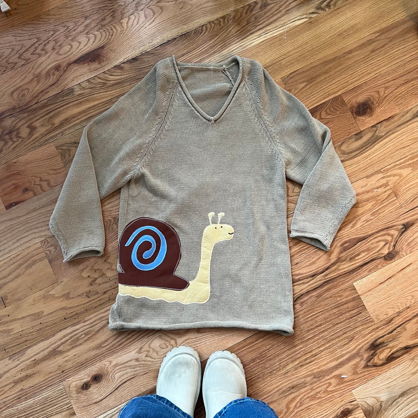 Swirly snail sweater(Large-long)