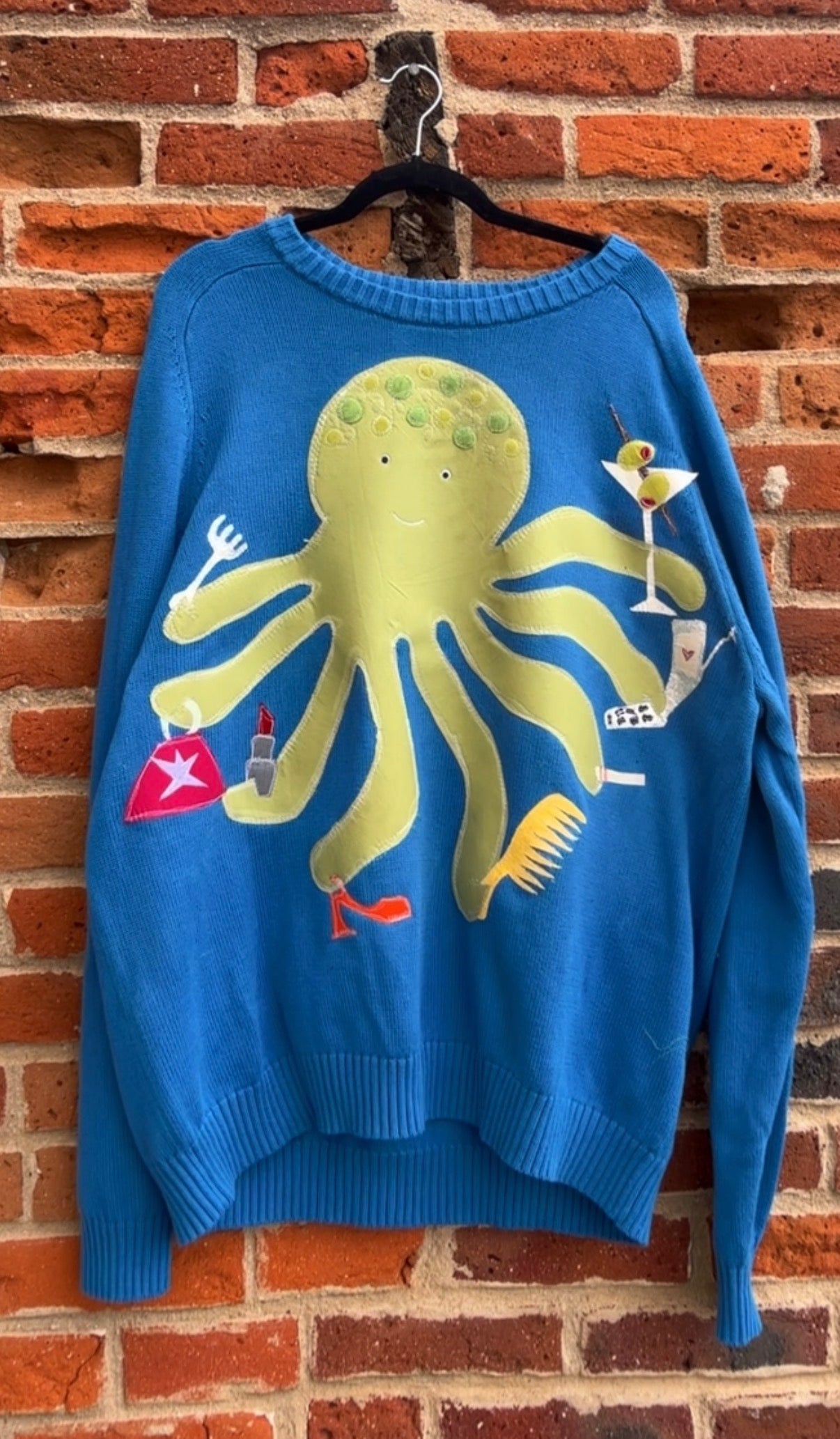 Busy busy octopus sweater(2XL)
